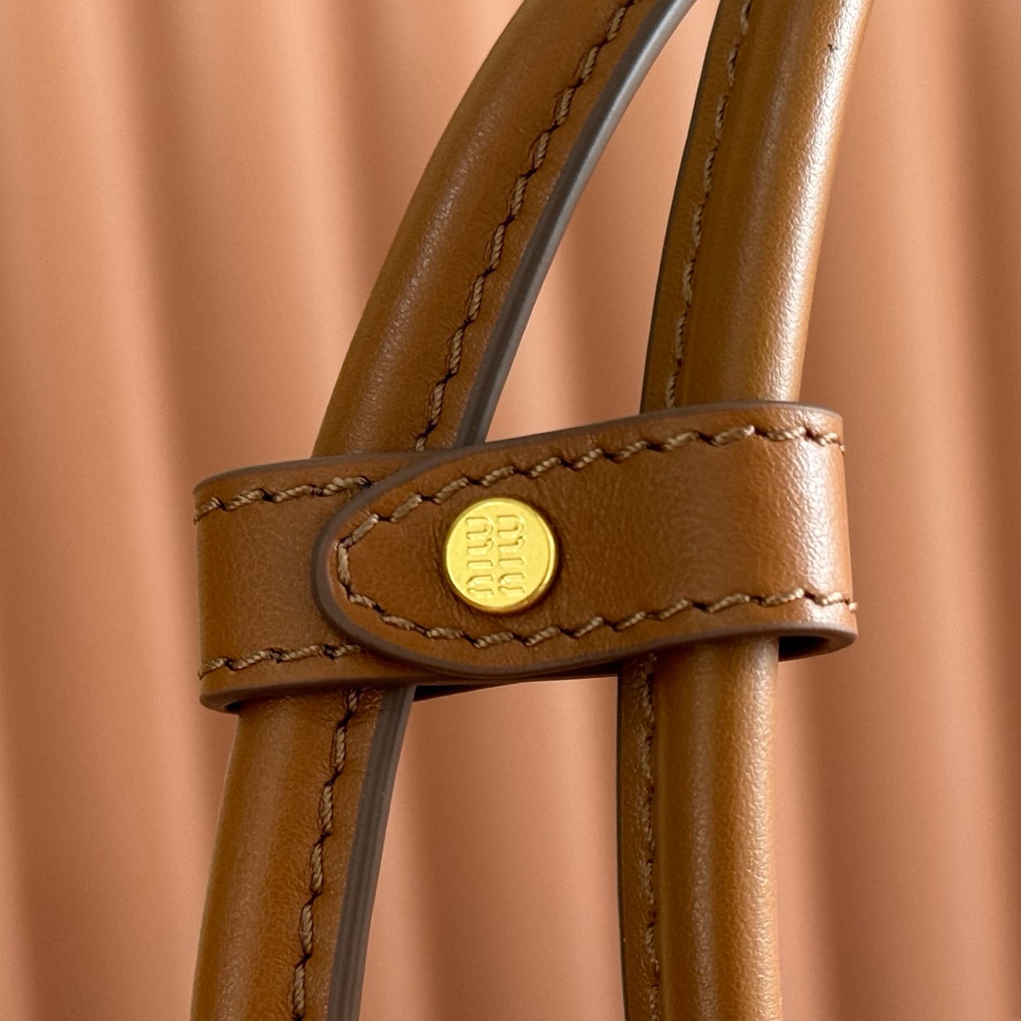 Miu Miu Brown Beau Leather Bag 5BB192 High