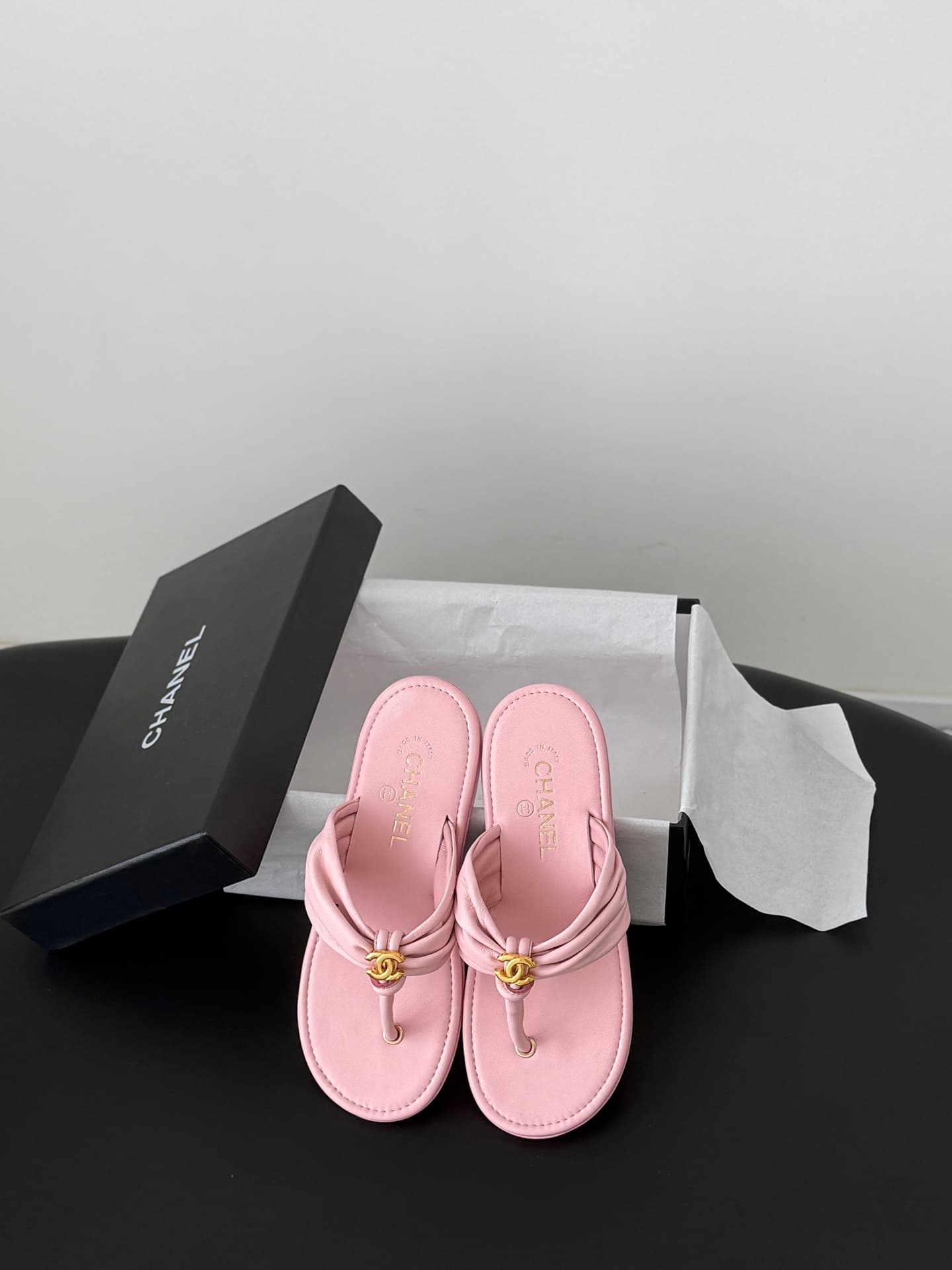 Chanel Coco Beach thong sandals