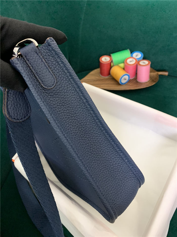 Hermes Evelyne III TPM Mini Bag Calfskin In Navy High