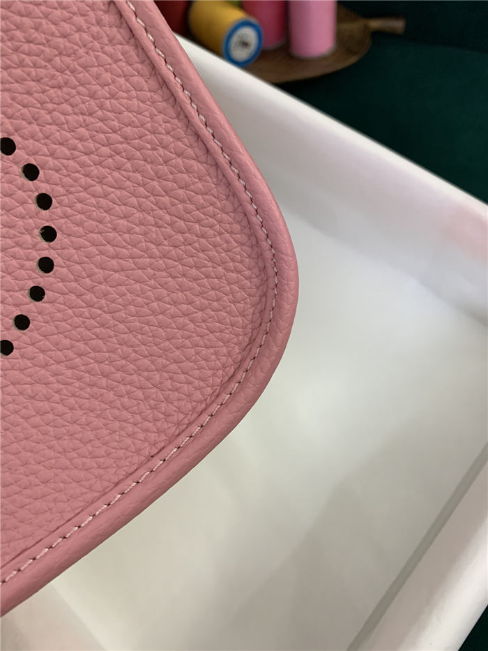 Hermes Evelyne III TPM Mini Bag Calfskin In Pink High