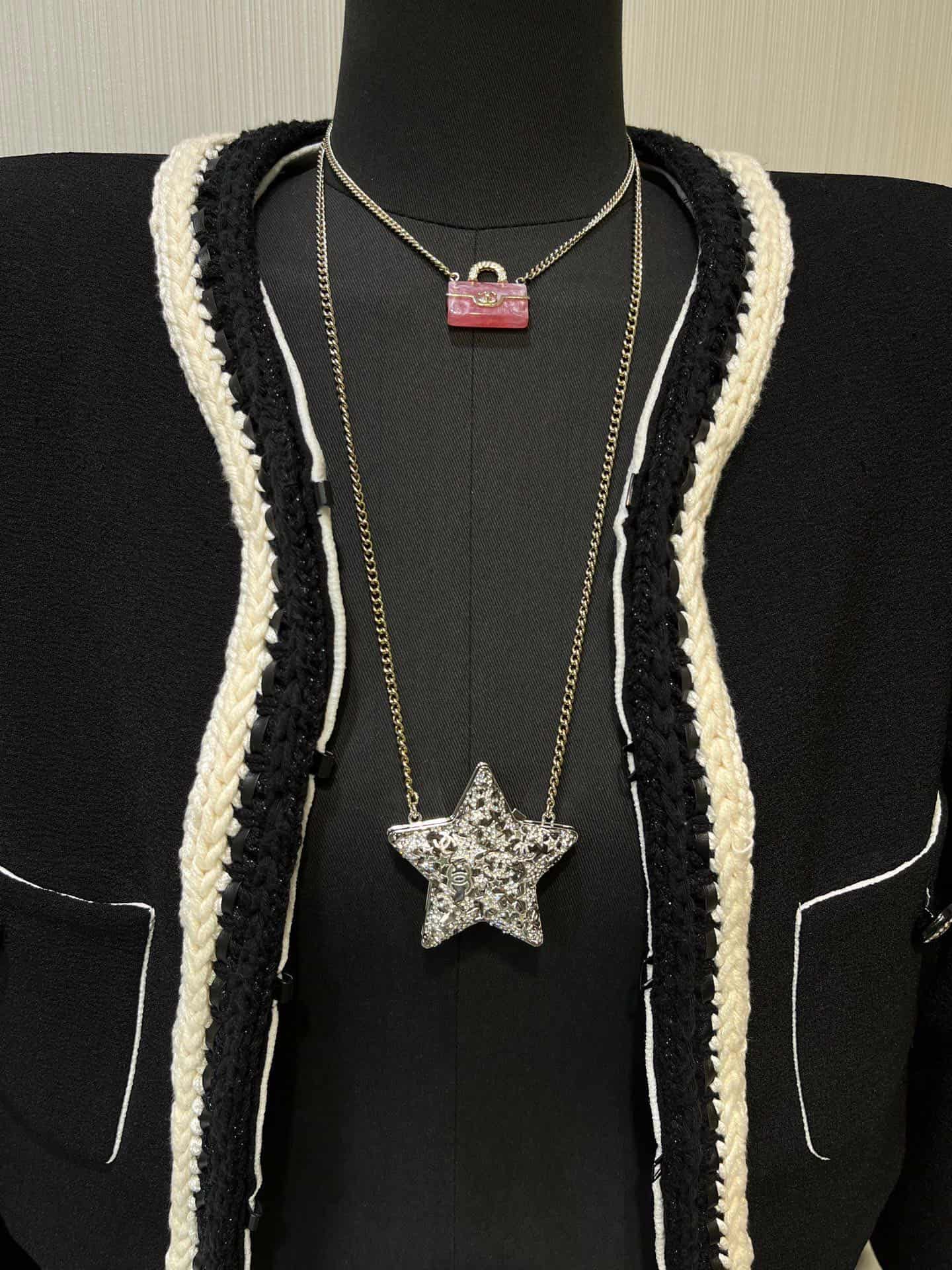 Chanel CC Star Pendant Necklace High