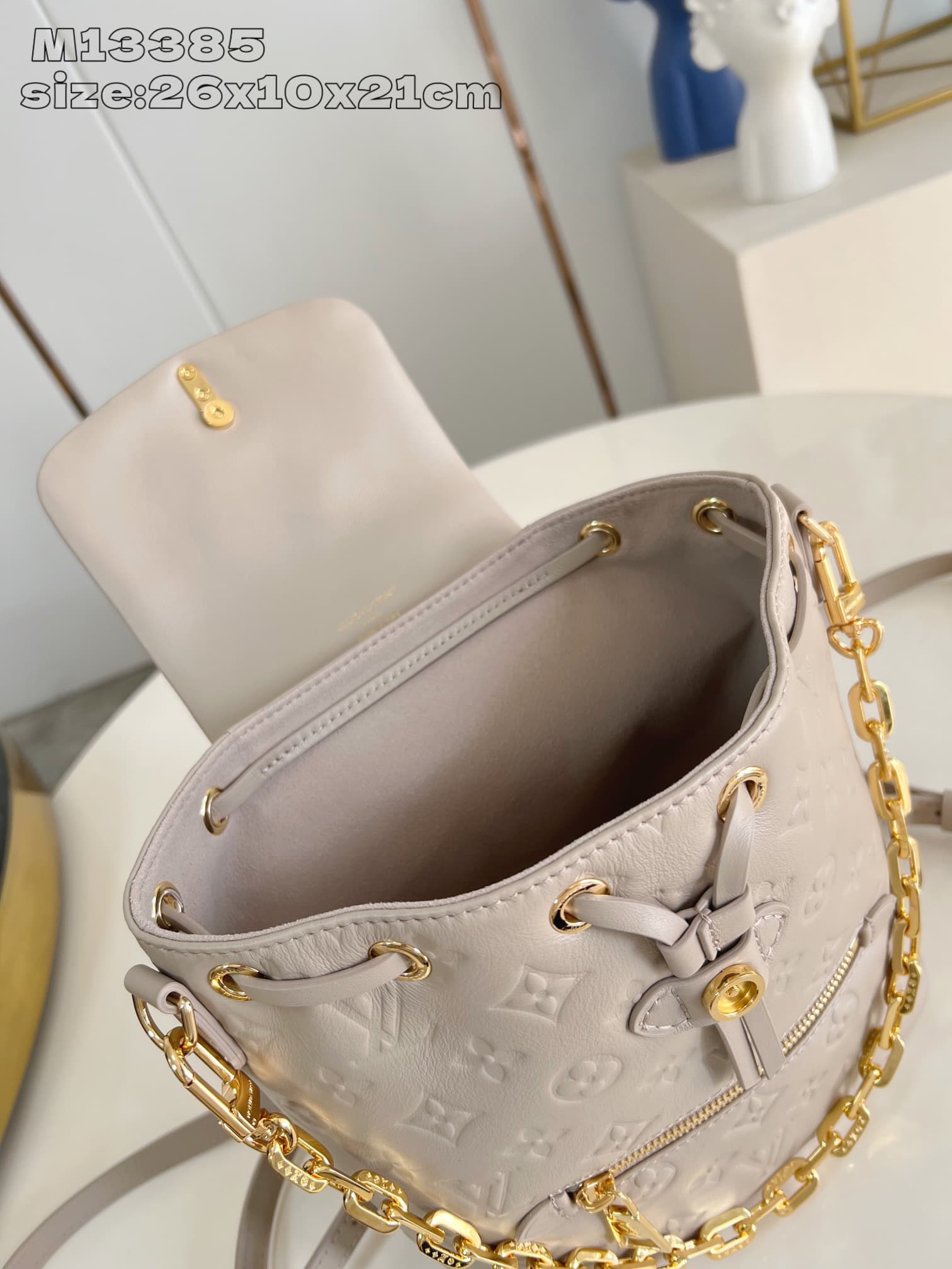 Louis Vuitton Coussin Backpack PM Monogram embossed Lambskin M13358 High