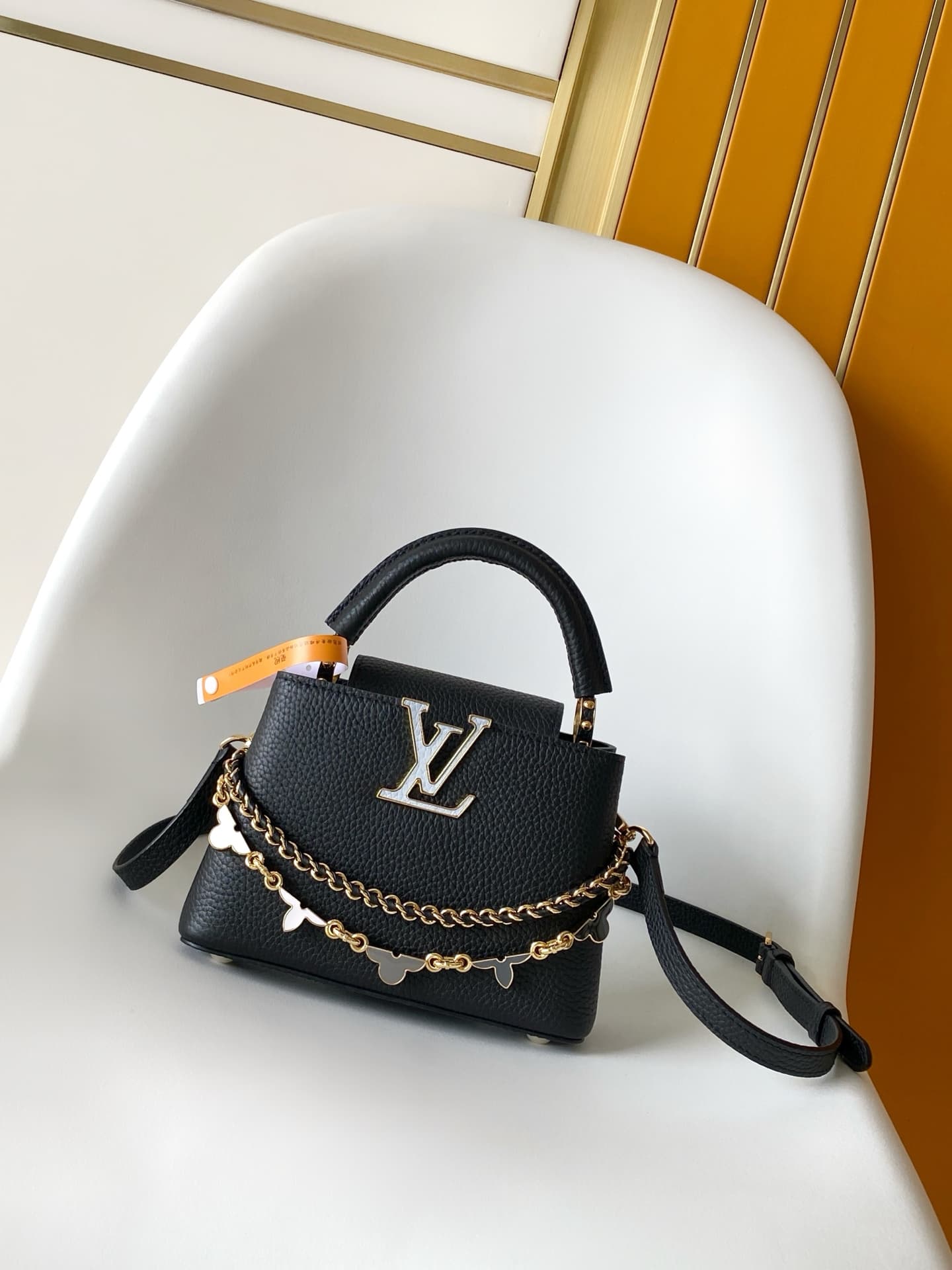 Louis Vuitton Capucines BB Capucines Black Taurillon Leather M29608 TOP