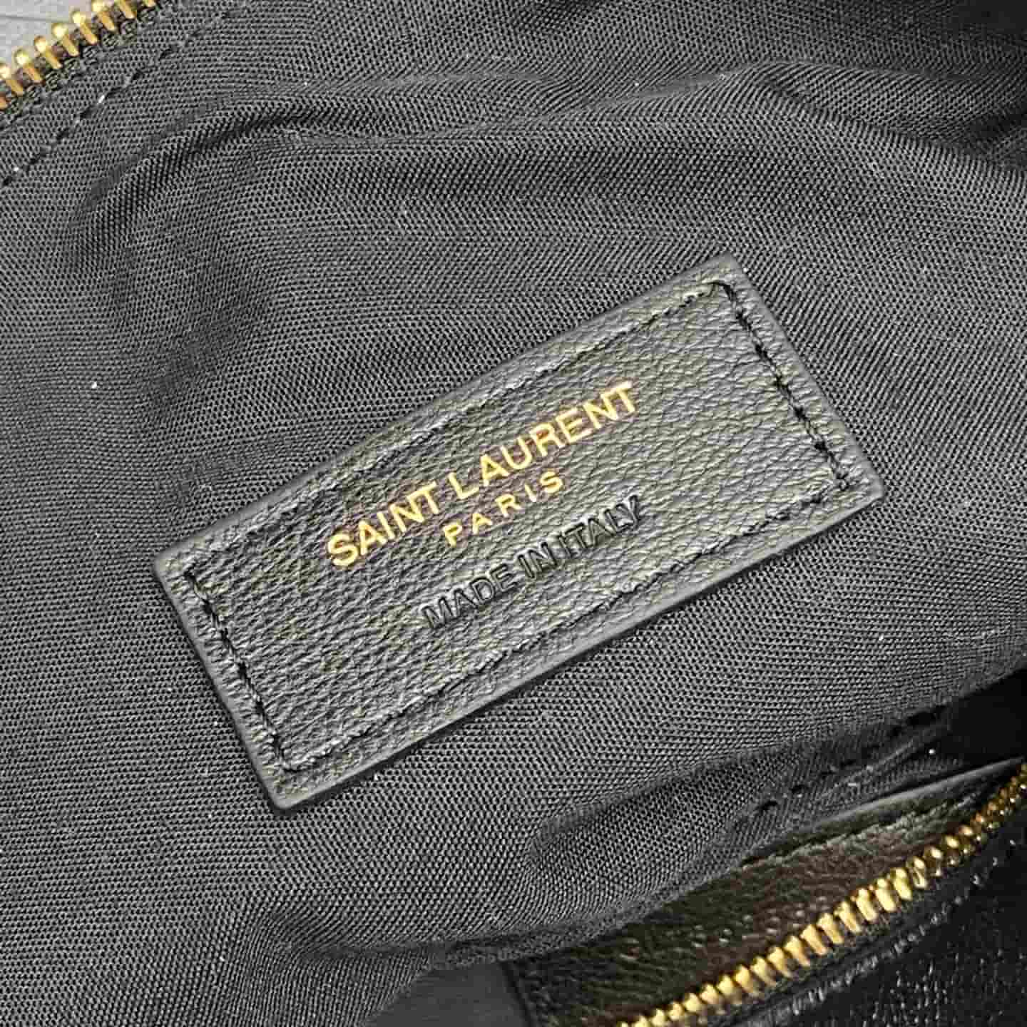 Saint Laurent AMALIA mini hobo in Black Lambskin 862558 High