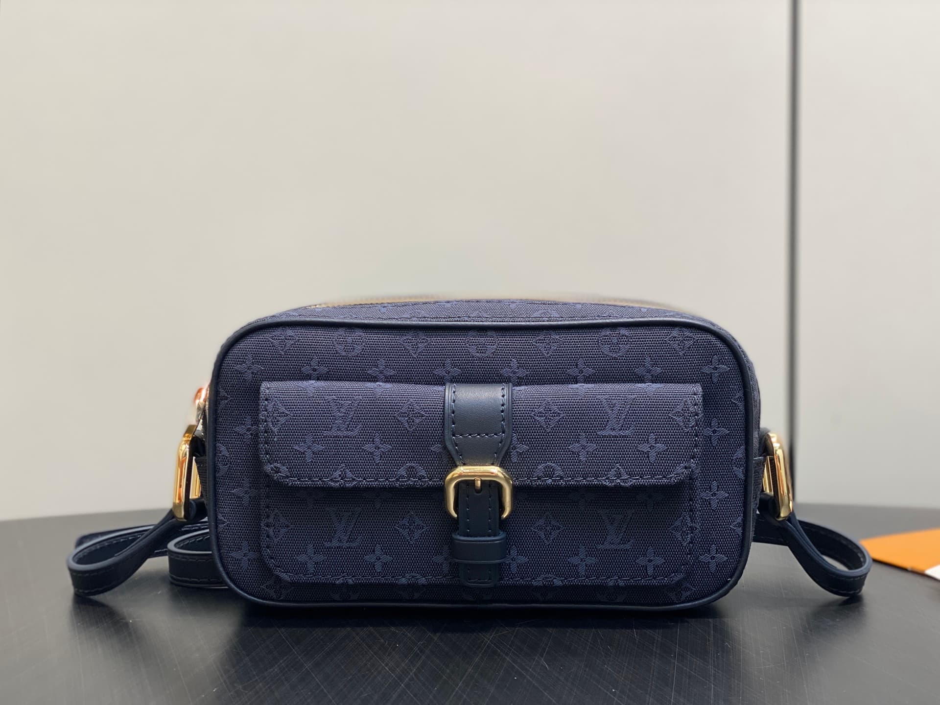 Louis Vuitton Navy Monogram Mini Lin Juliette Crossbody Bag M92216 High