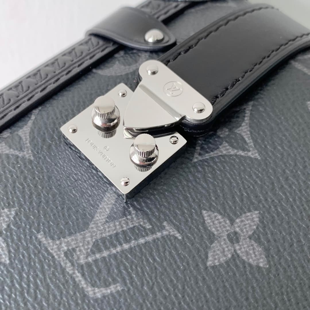 Louis Vuitton Side Trunk MM East West Monogram Eclipse M26226 High