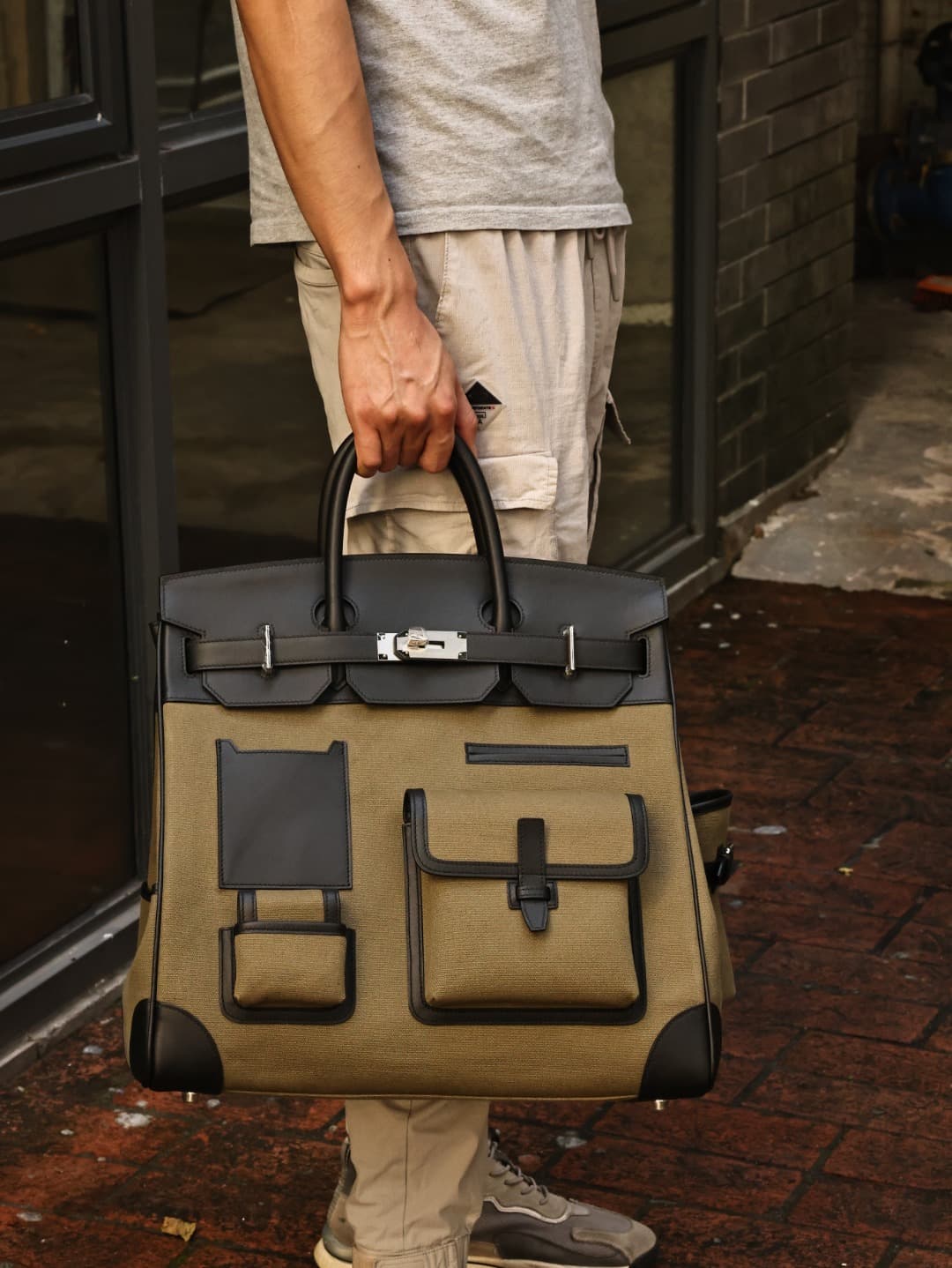 Hermes Birkin Cargo bag 40 Canvas & Swift Leather WAX High