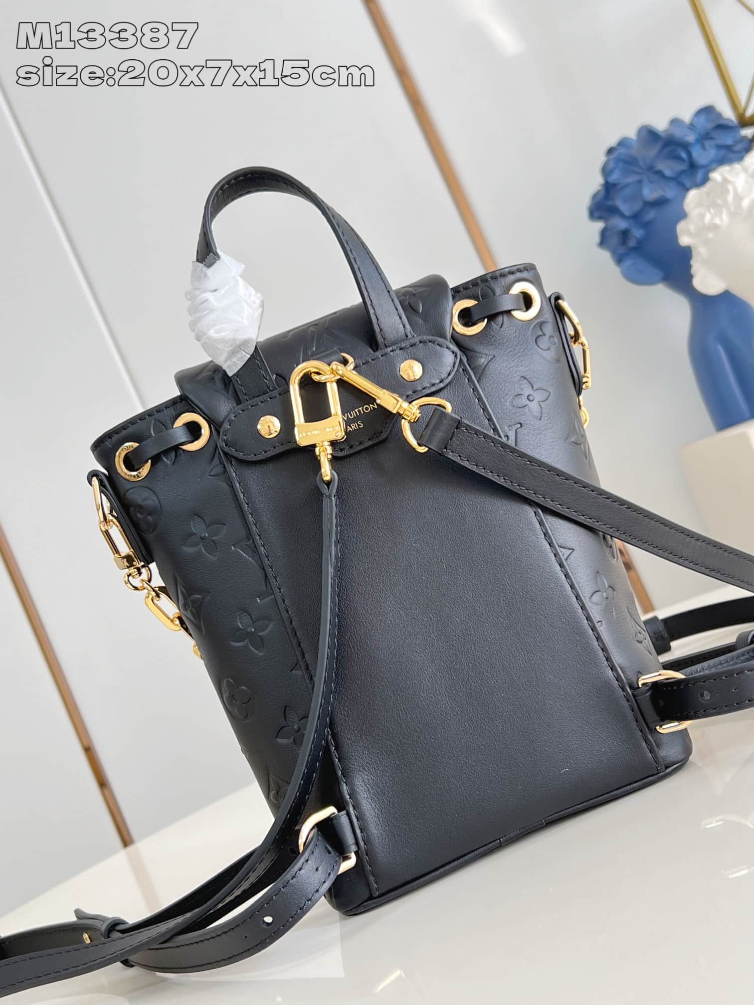 Louis Vuitton Coussin Backpack Mini Monogram embossed Lambskin M13387 High
