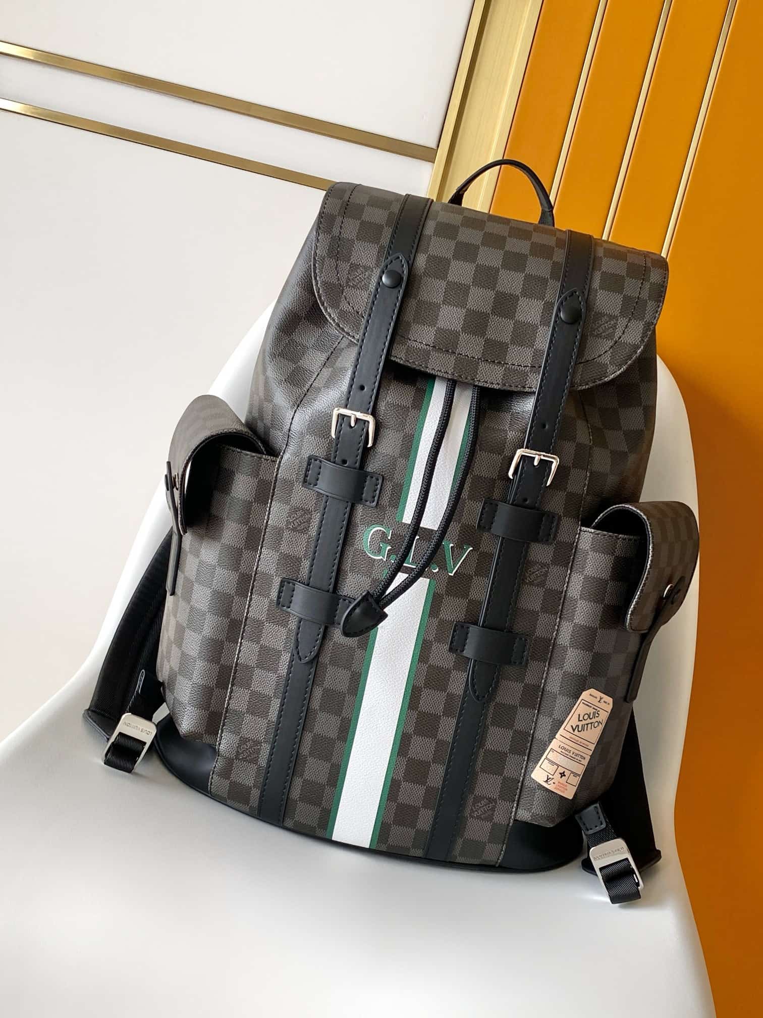Louis Vuitton Christopher MM backpack in Damier Graphite Canvas M01969  High