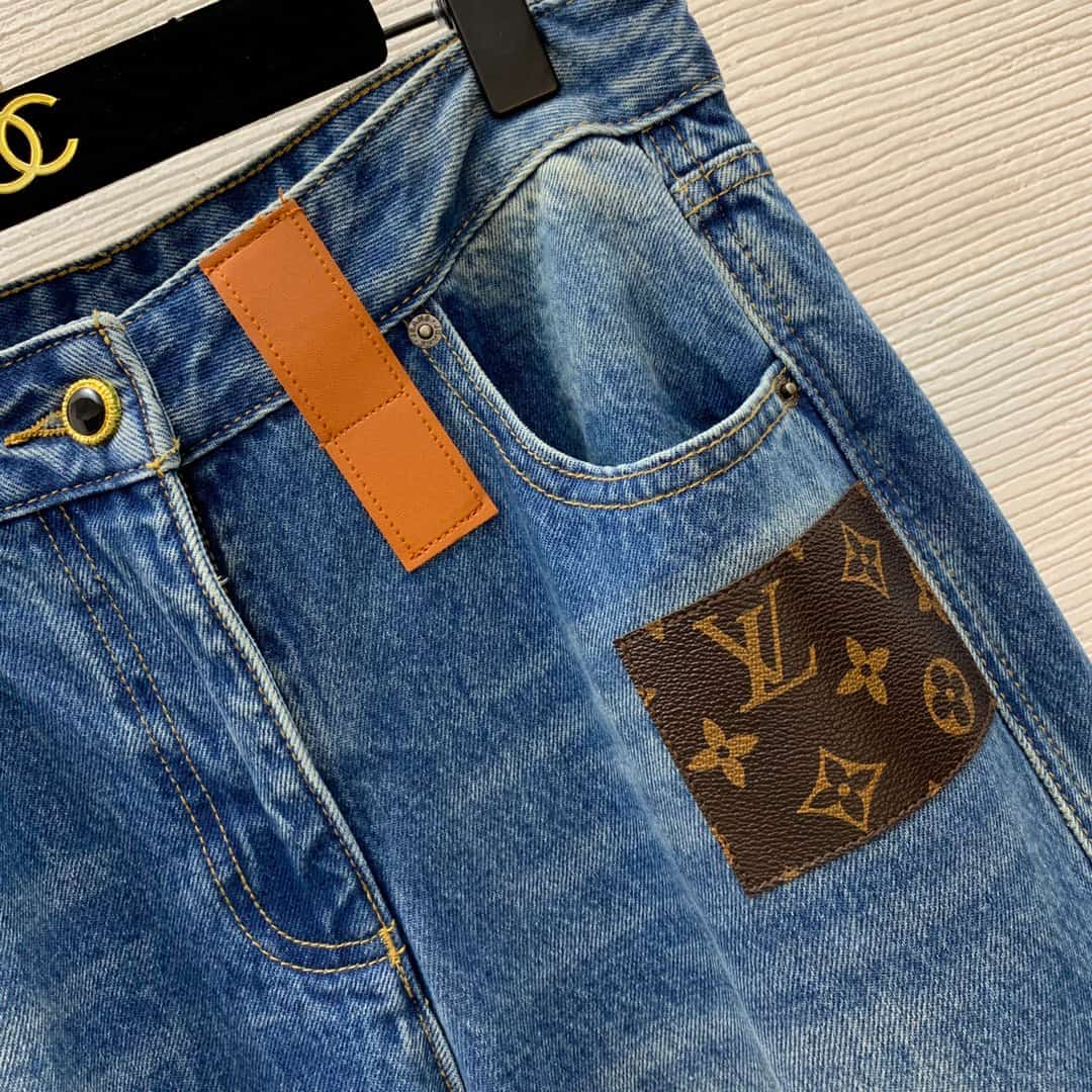 Louis Vuitton high-waist jeans women