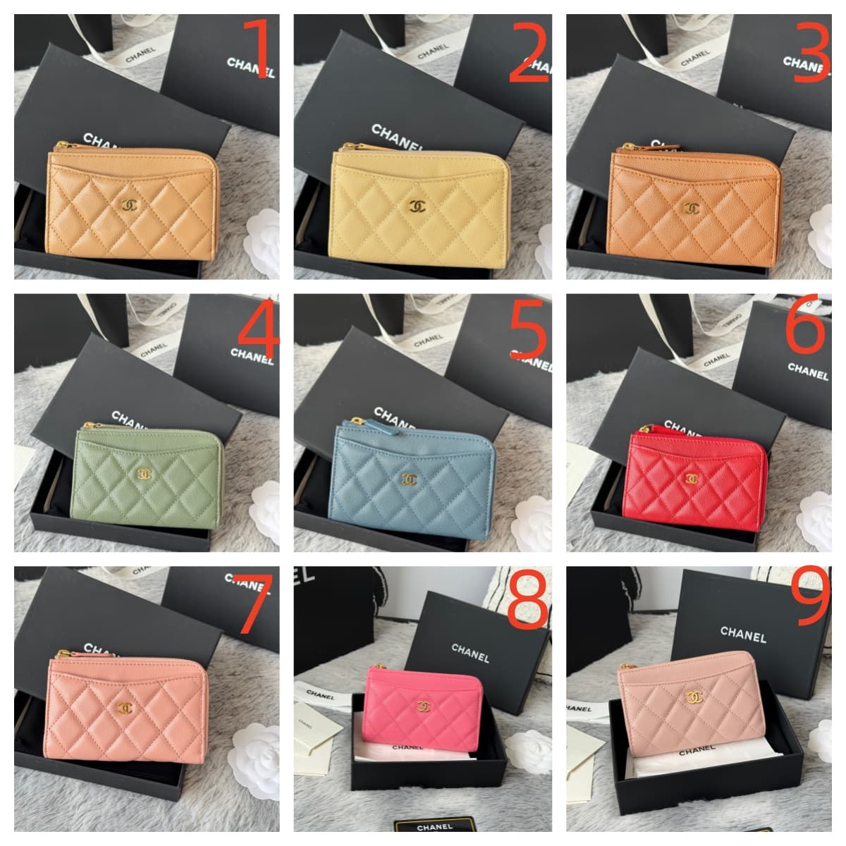 Chanel Classic Zipped Card Holder AP3179 A