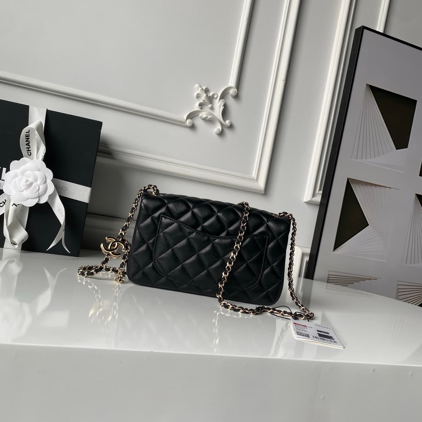 Chanel Classic Flap Bag Lambskin & Gold-Tone Metal AS5759 Black A