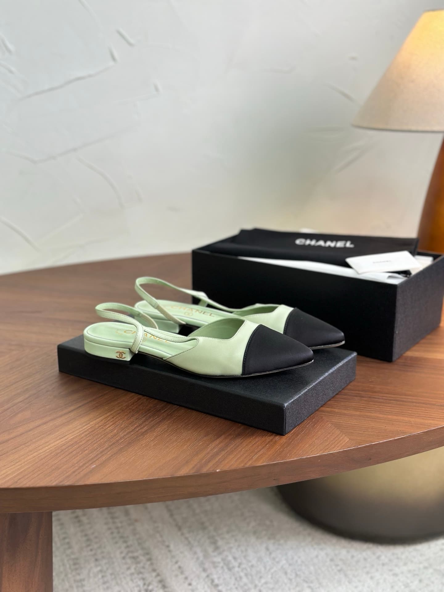 Chanel Two-Tone Slingback heels Women Shoes