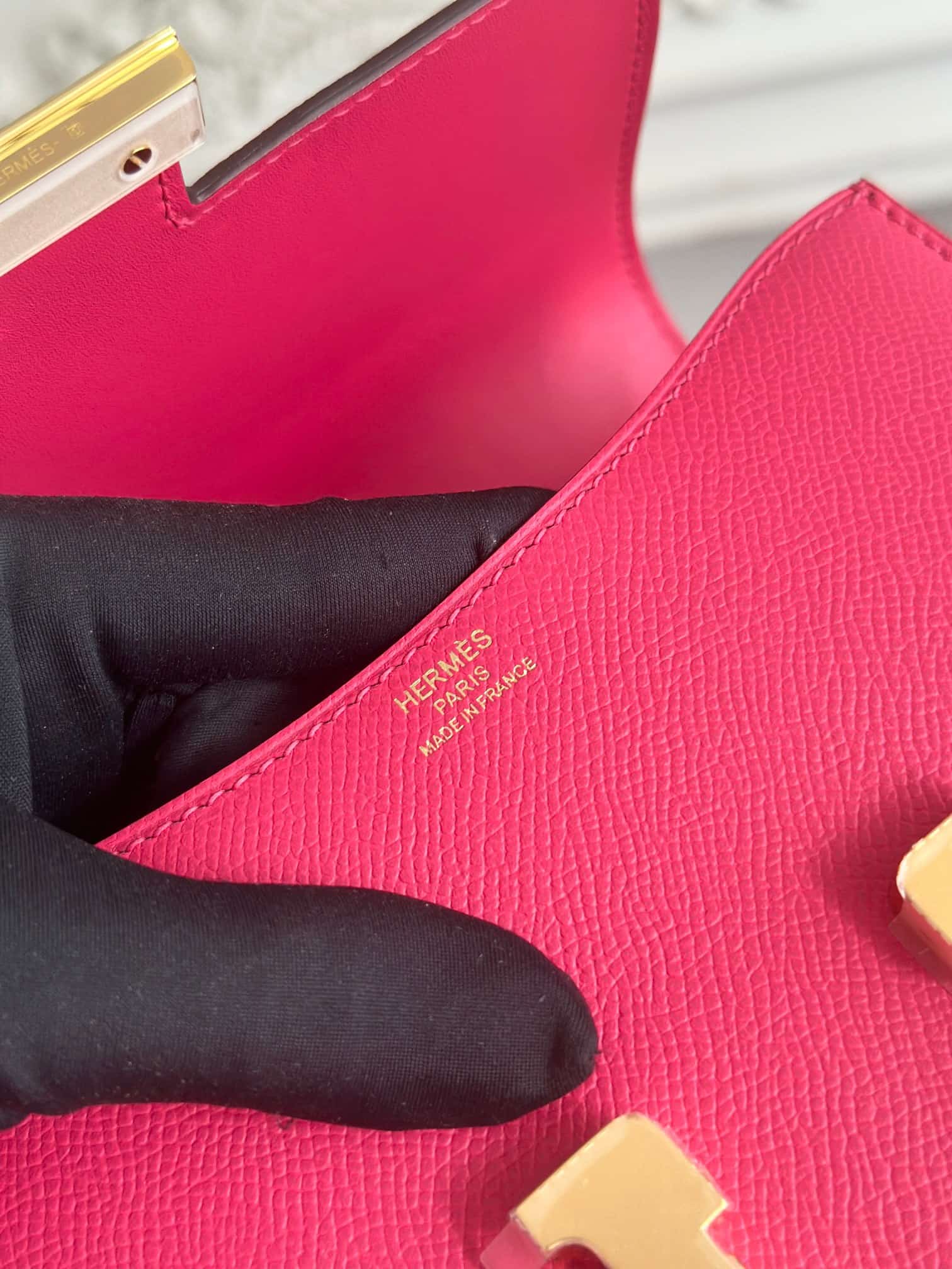 Hermes Mini Constance 18cm Epsom Bag WAX Rose eLipstick High