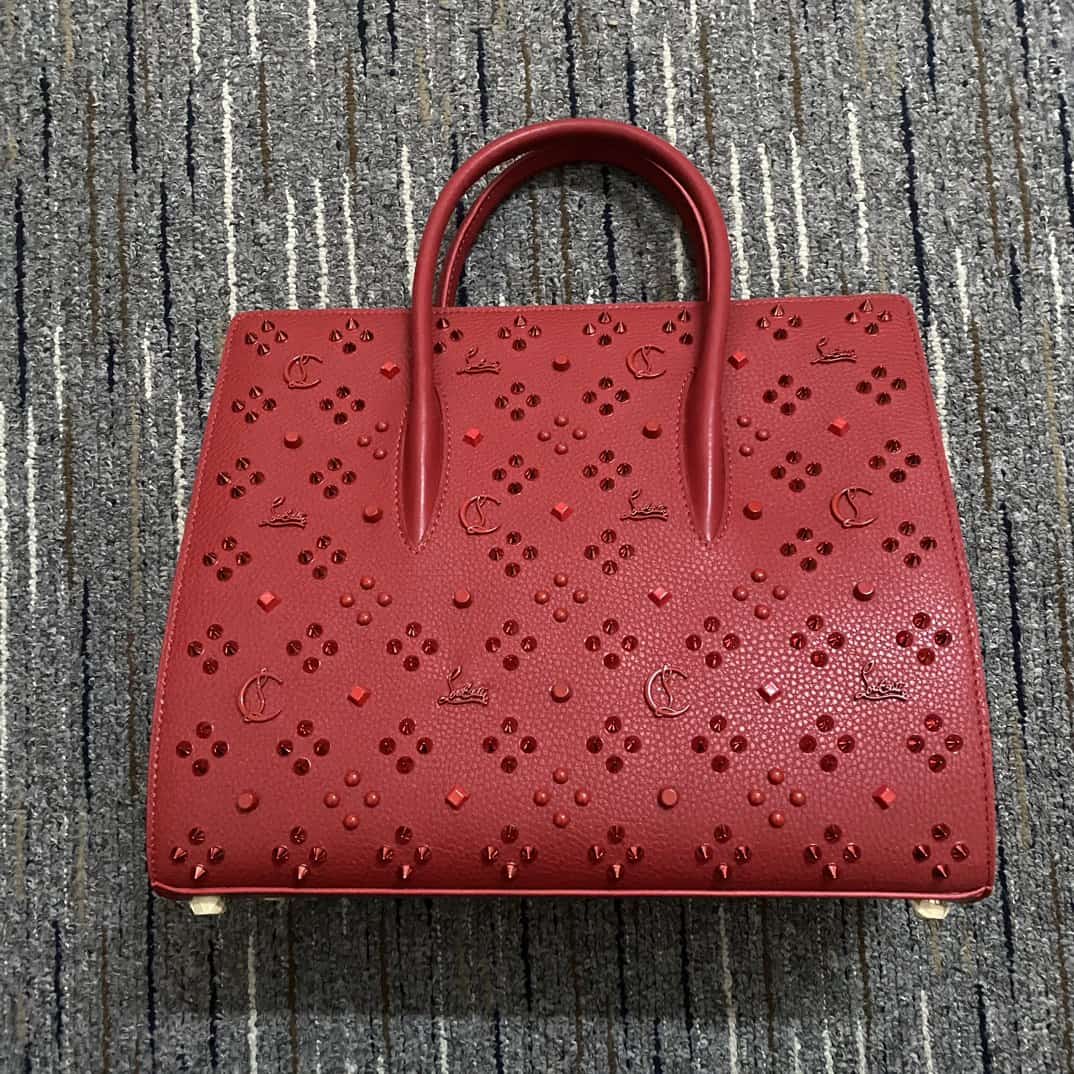 Christian Louboutin Paloma Medium Bag Calf Leather And Spikes High