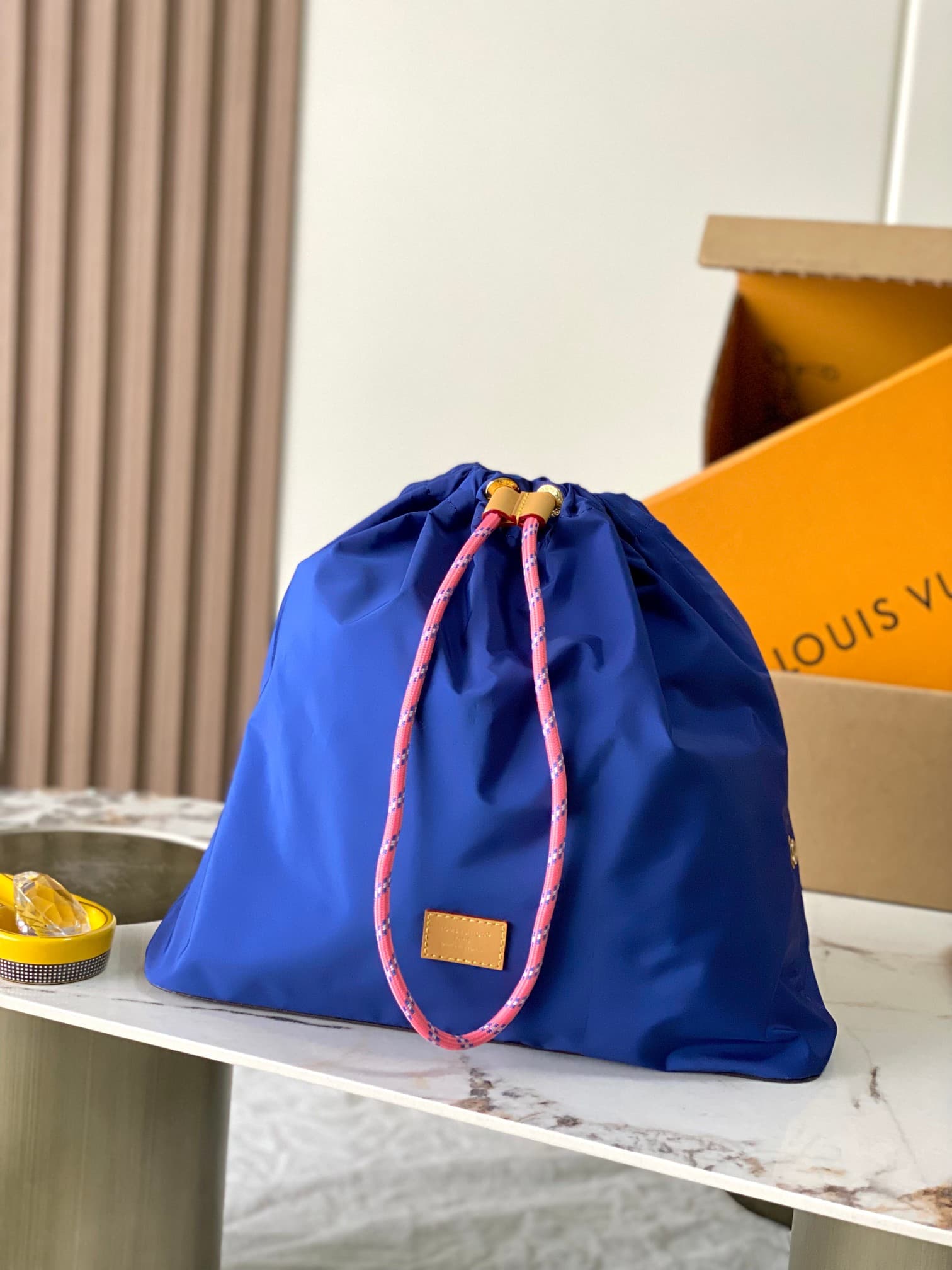 Louis Vuitton Alma MM Monogram Blue Coated canvas M27327 TOP
