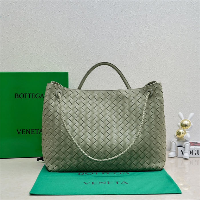 BV Andiamo Large Top handle bag Travertine High