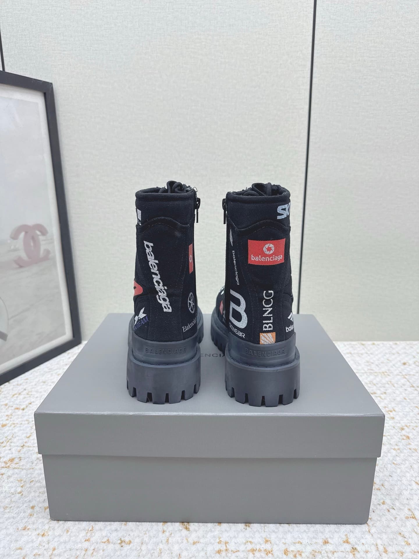 Balenciaga Combat Strike Boots Shoes Men