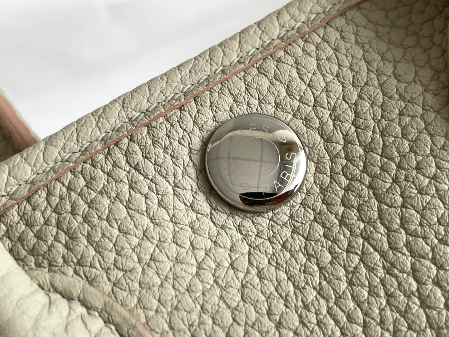 Hermes Garden Party 23 bag in Beton Togo Leather WAX High