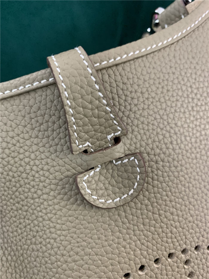Hermes Evelyne III TPM Mini Bag Calfskin In Gris Tourterelle High