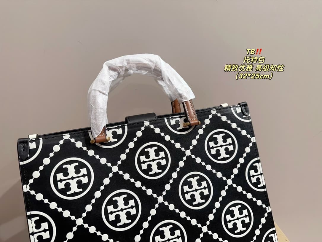 Tory Burch T MONOGRAM CONTRAST EMBOSSED TOTE
