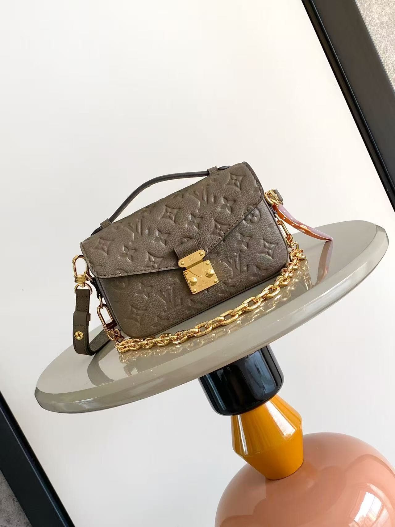 Louis Vuitton Pochette Metis East West Smoke Monogram Empreinte Leather M25910 TOP