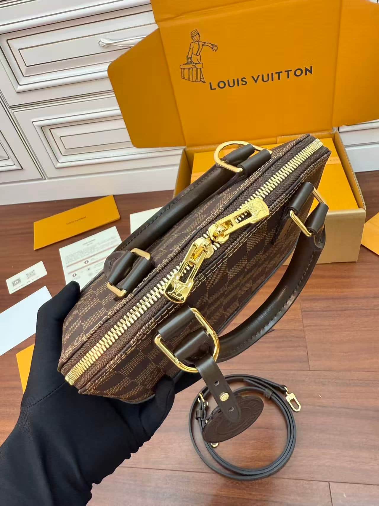 Louis Vuitton Alma BB Bag Damier Ebene N40606 Top