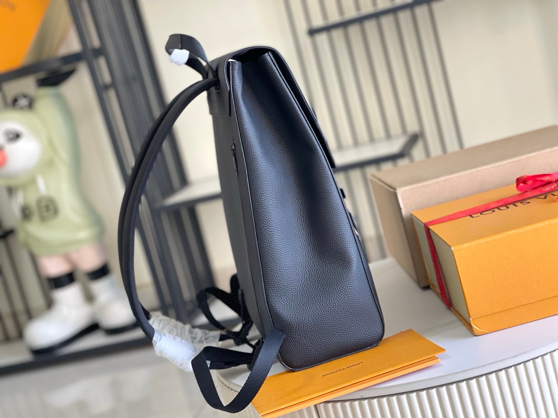 Louis Vuitton Fastline Backpack Black Cowhide leather M21367 TOP