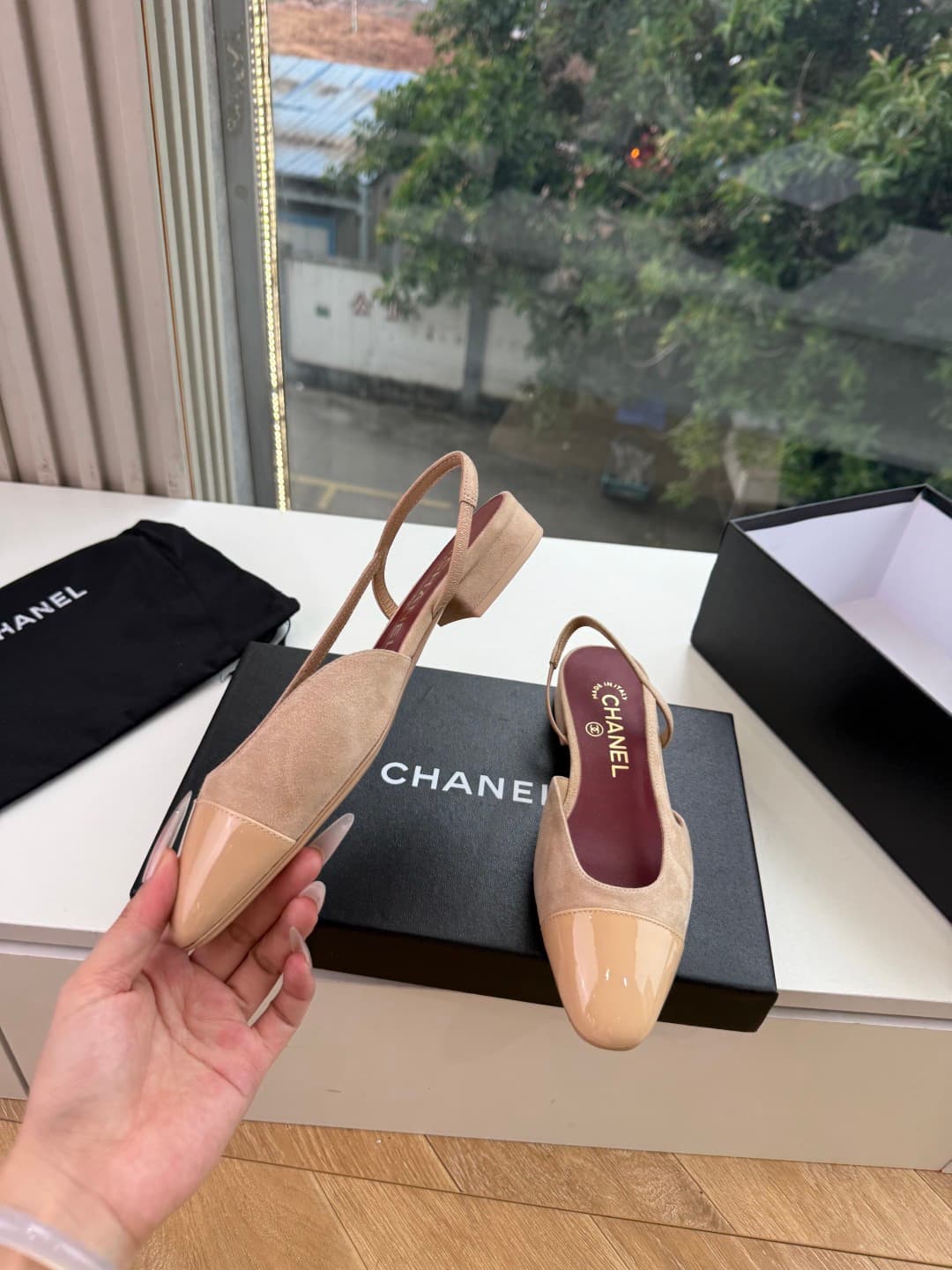 Chanel Slingback Flats Women