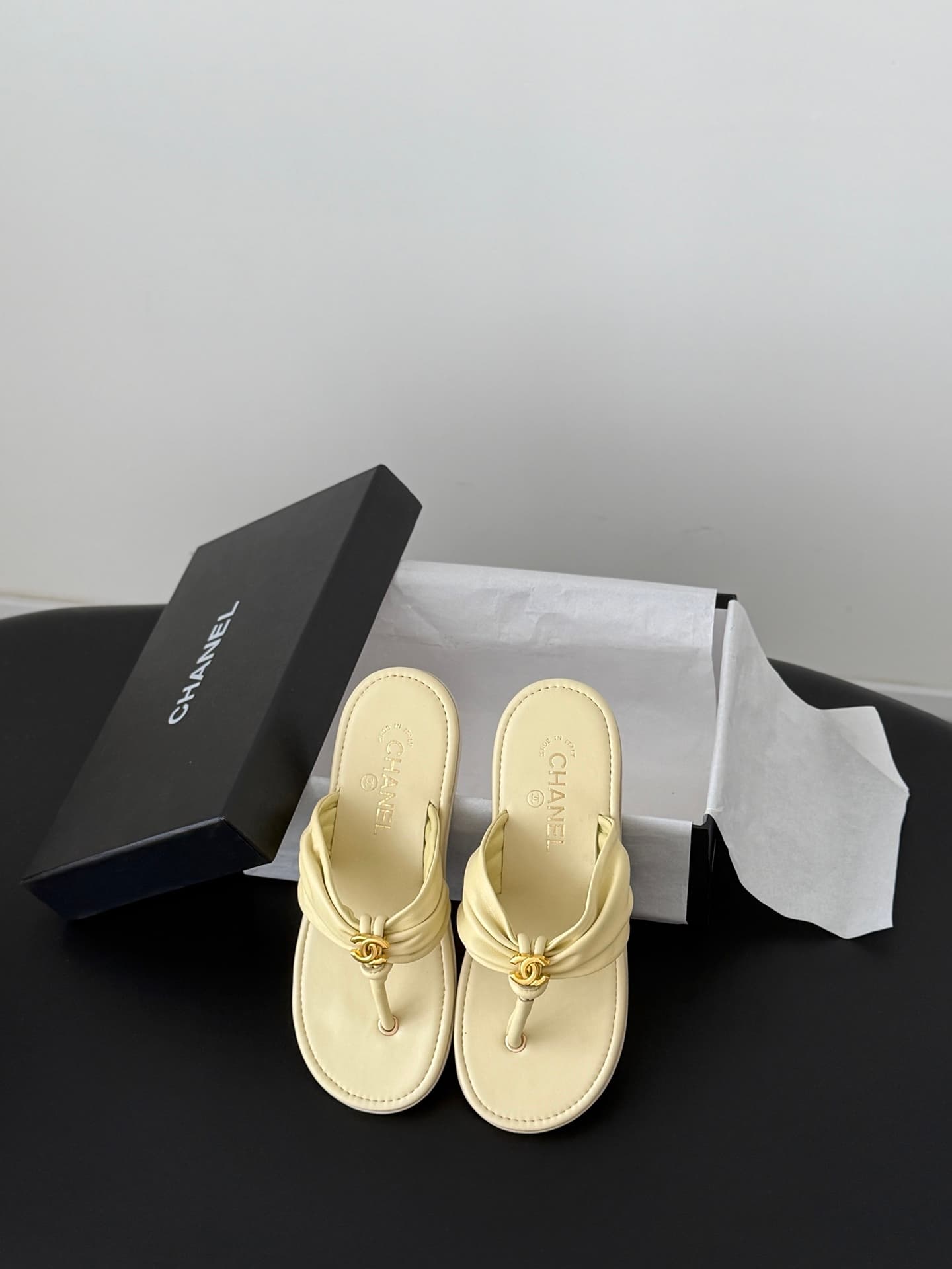 Chanel Coco Beach thong sandals