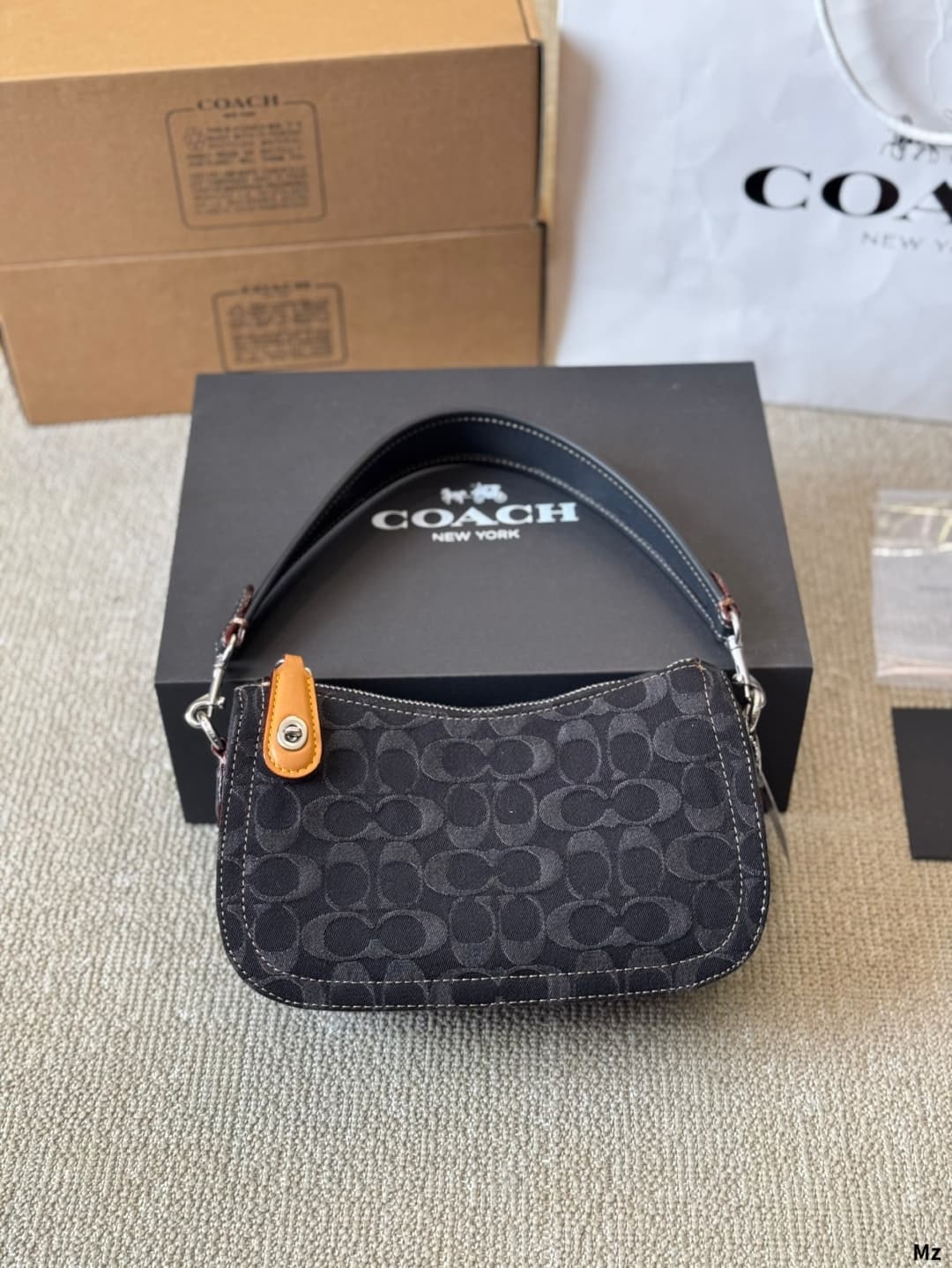 Coach Swinger In Signature Denim