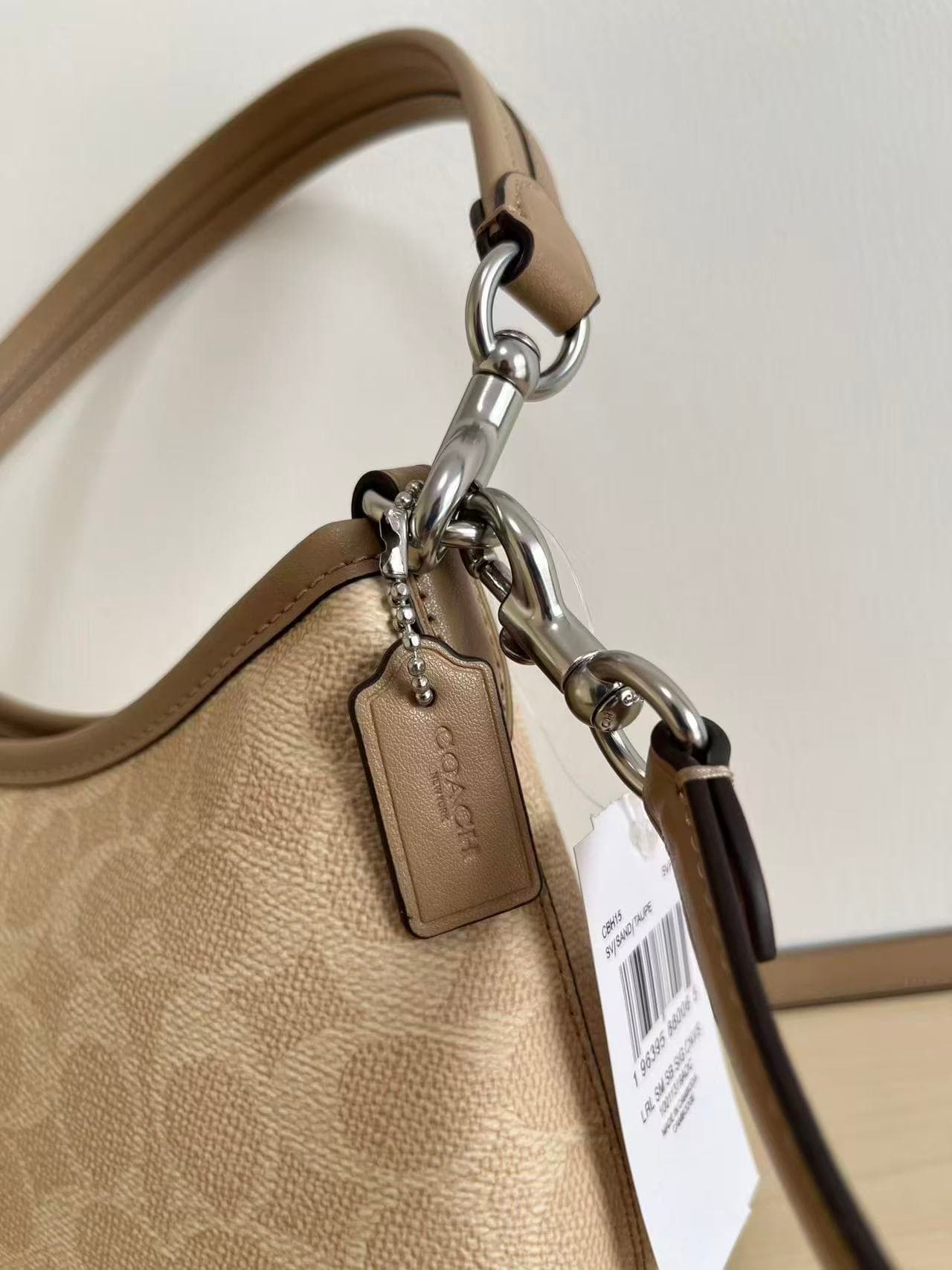 Coach Laurel Shoulder Bag in Signature Canvas With Chain High