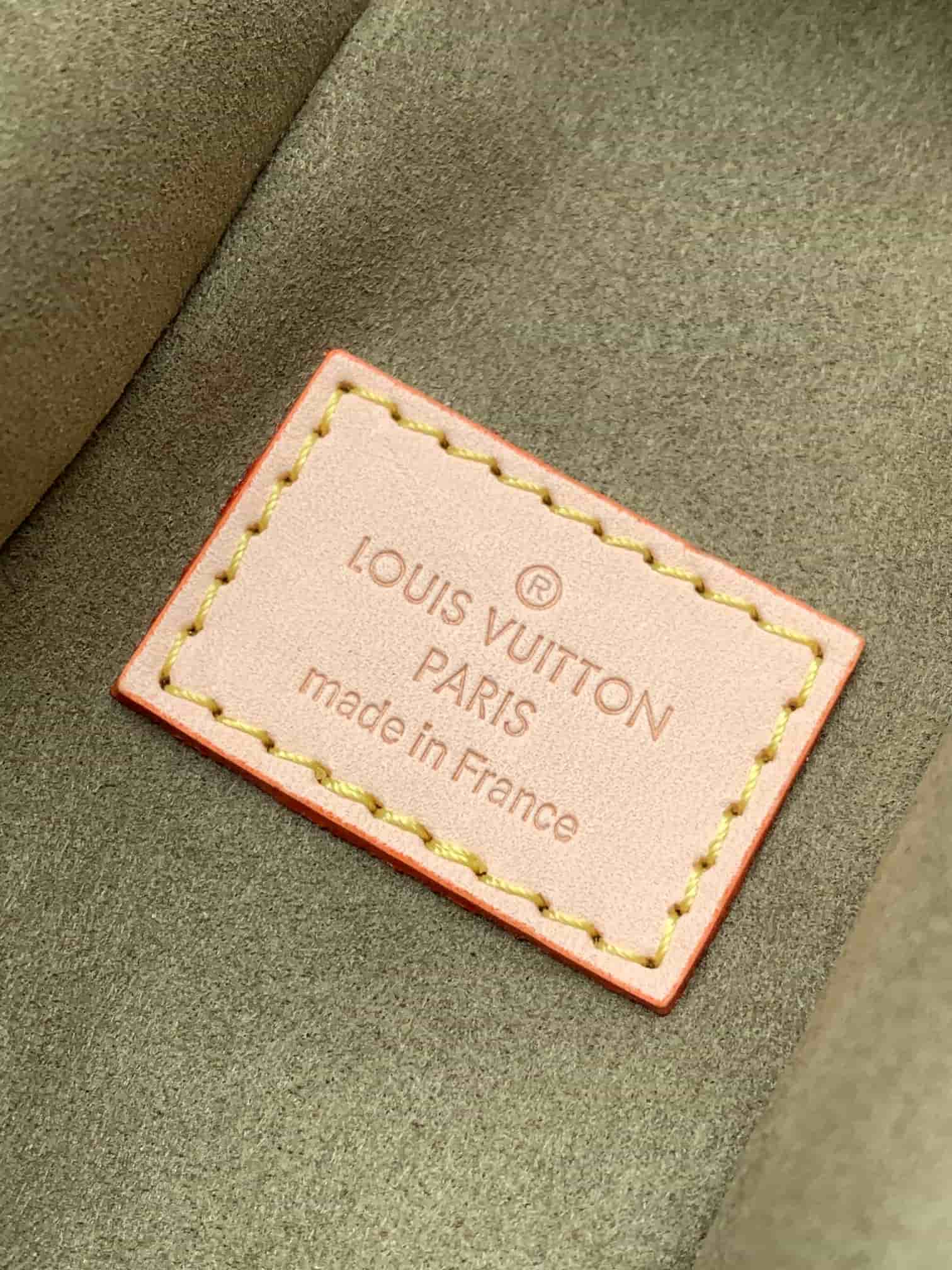 Louis Vuitton Side Trunk MM East West Khaki Denim M27451 High