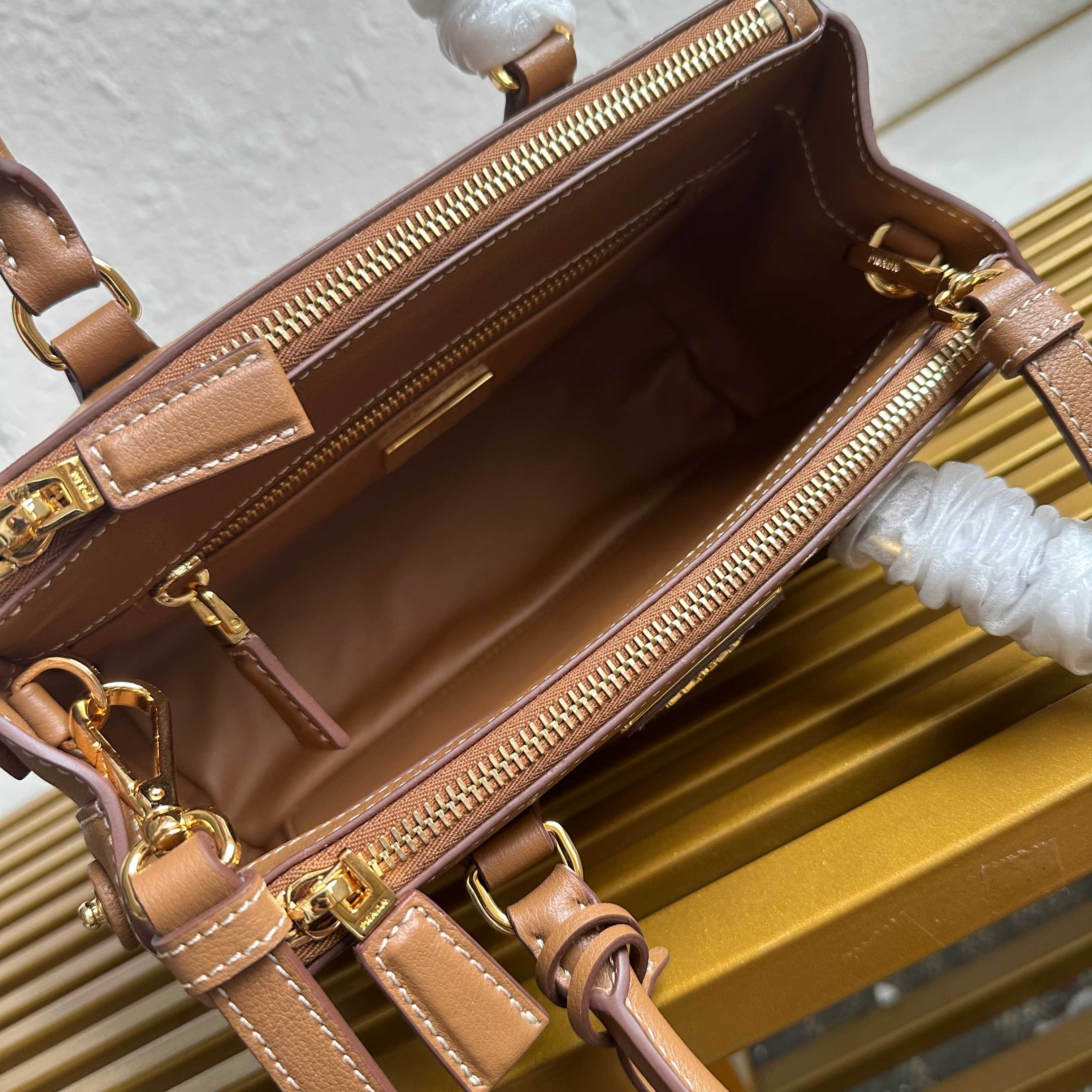 Prada Galleria small Saffiano leather bag 1BA896 Caramel High