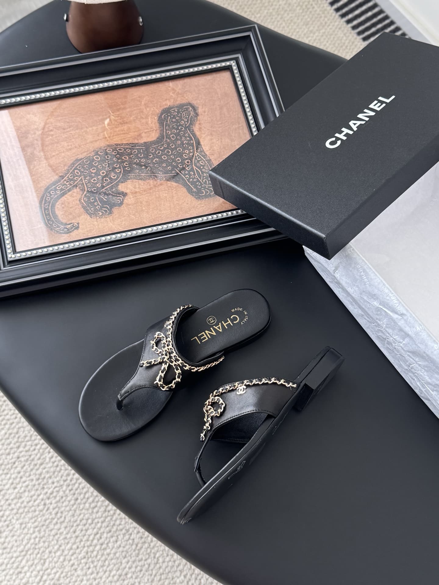 Chanel Pool Thong Mule Sandals Women