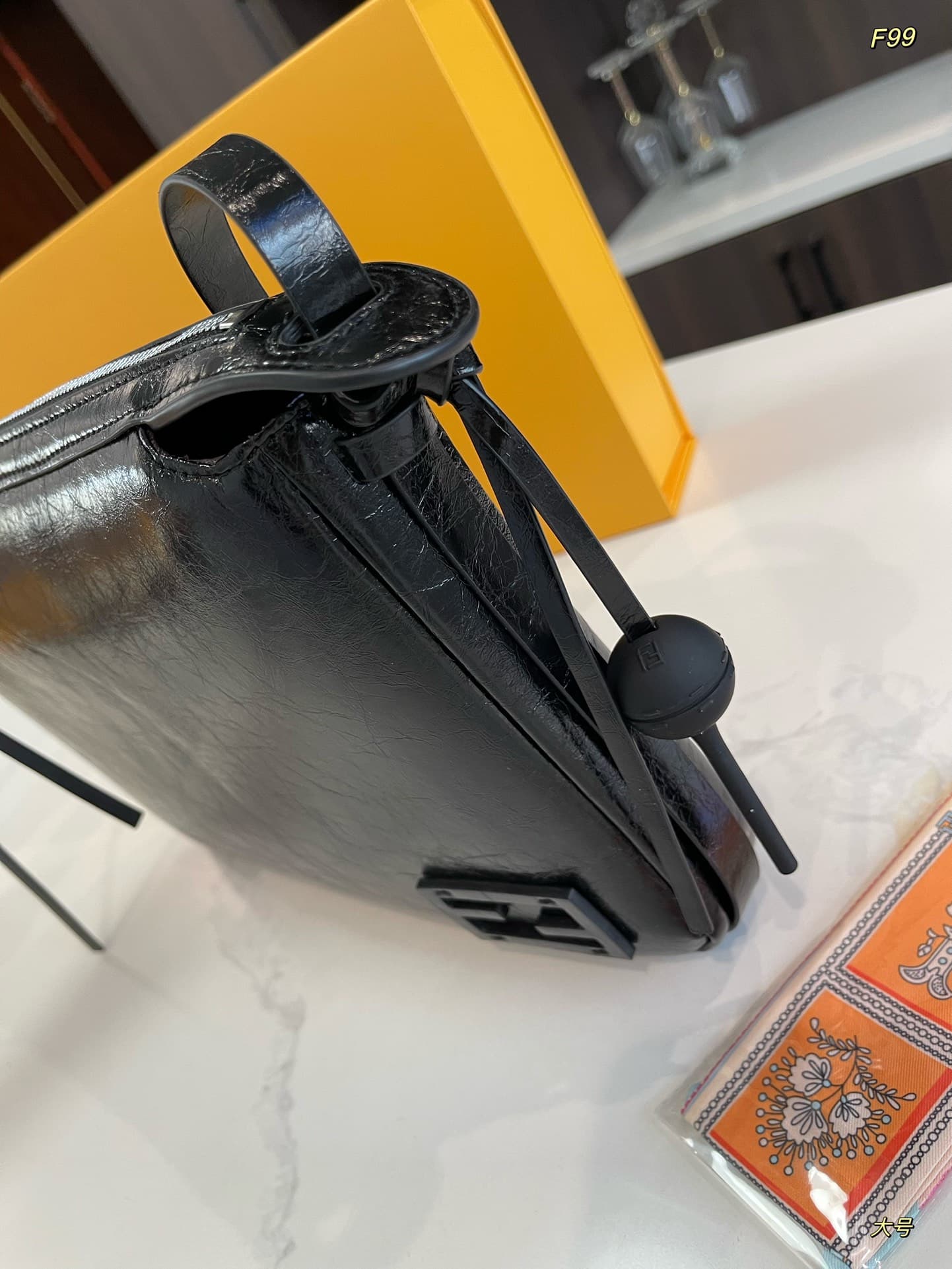 Simply Fendi Medium Black leather bag