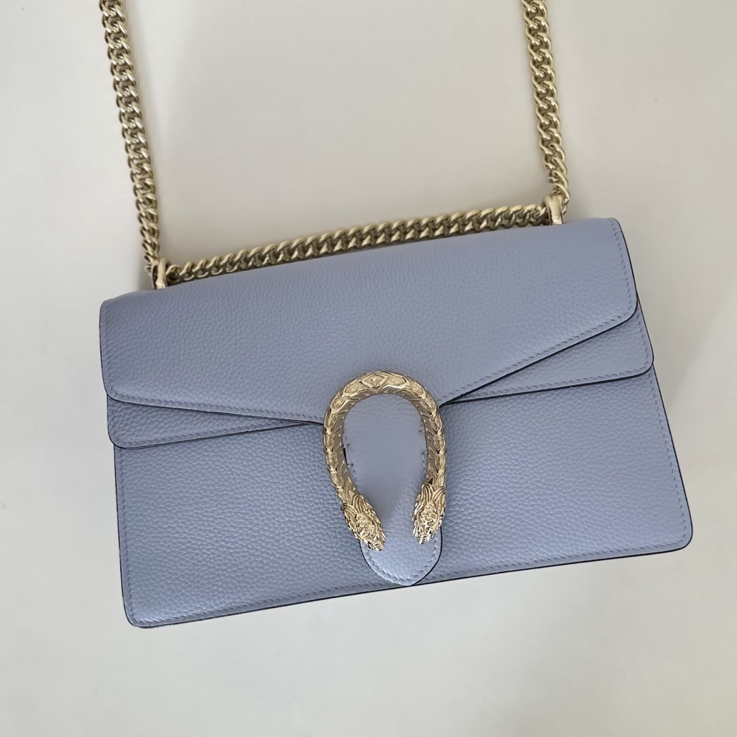 Dionysus Medium Shoulder Bag 795005 Blue Leather High