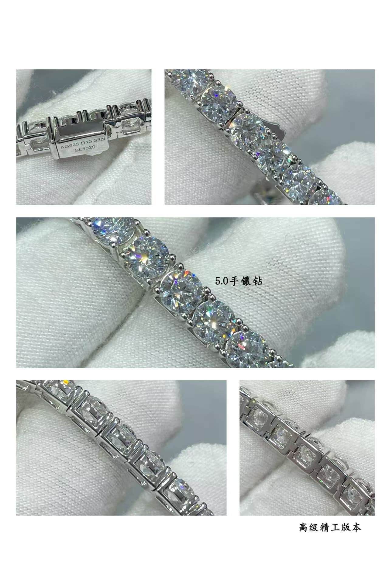 Cartier Bracelet Hand-set high carbon diamonds 5.0