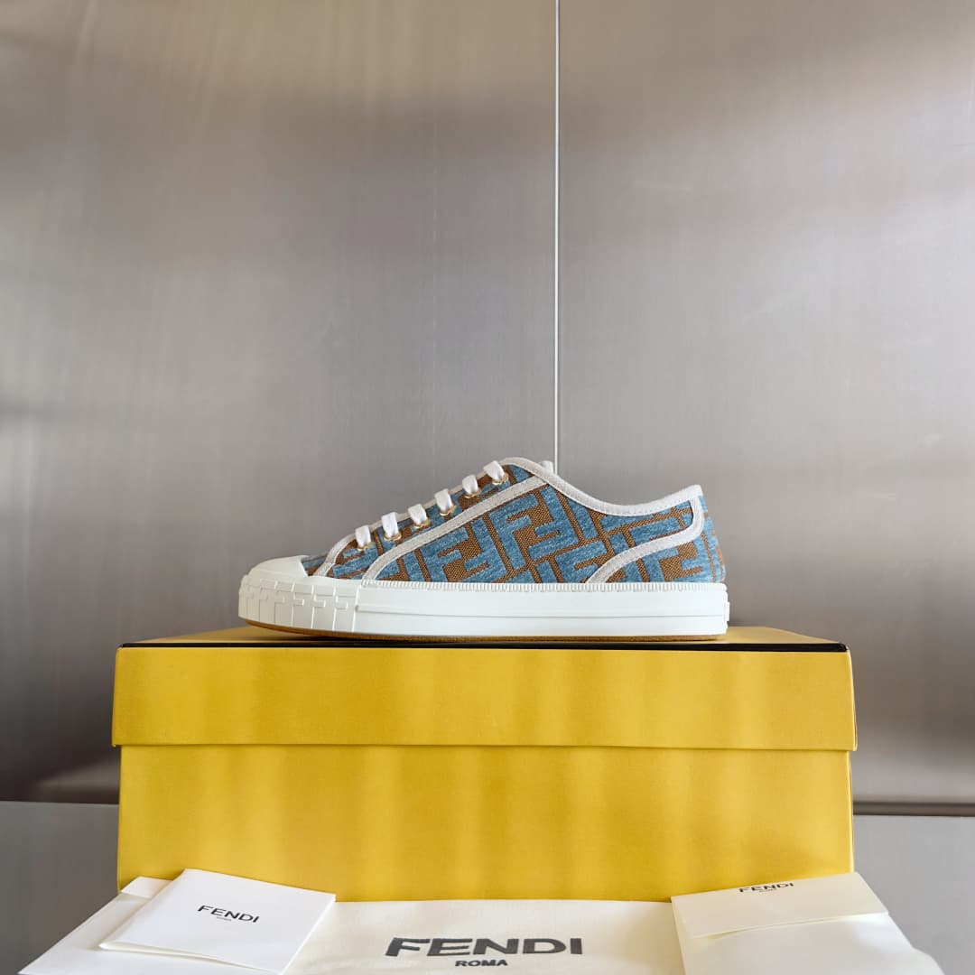 Fendi FF Domino Sneaker Shoes Men Women