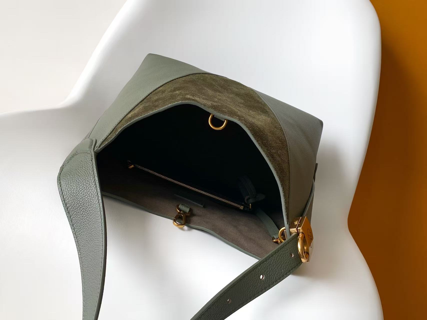 Louis Vuitton Low Key Hobo MM Dark Fango Grained calfskin and suede M29144 High