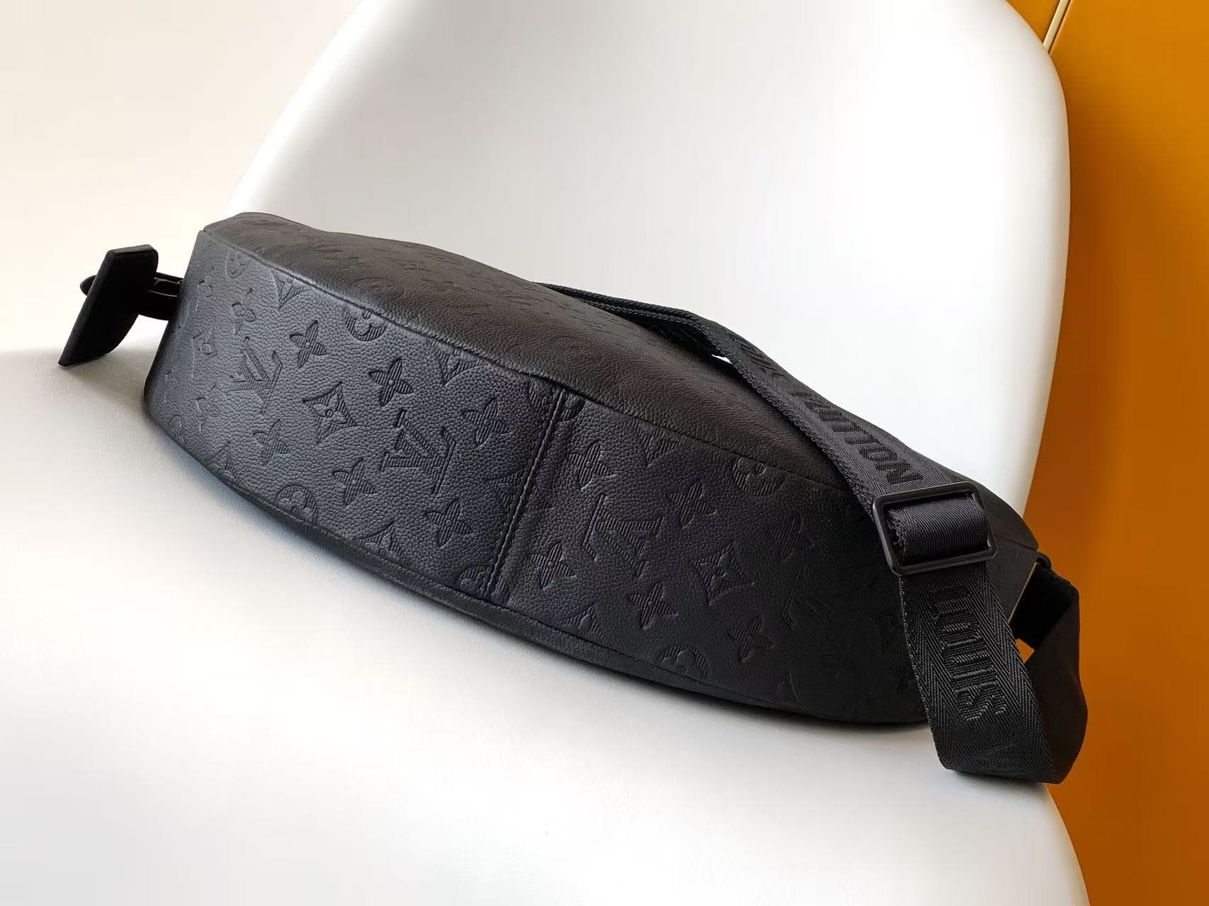 Louis Vuitton Hobo Hamac Bag Black Monogram Shadow embossed leather M12850 High