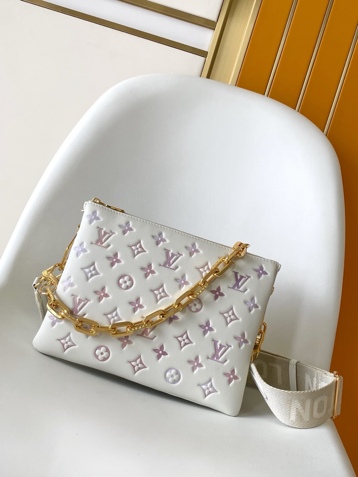 Louis Vuitton Coussin PM Dream Cream Lamb leather M25507 High