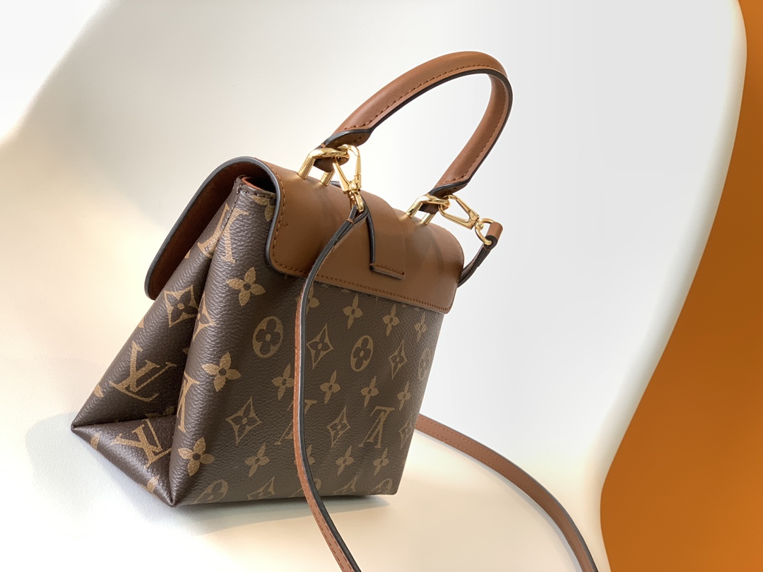 Louis Vuitton Locky BB Monogram coated canvas and smooth cowhide leather M44654 High