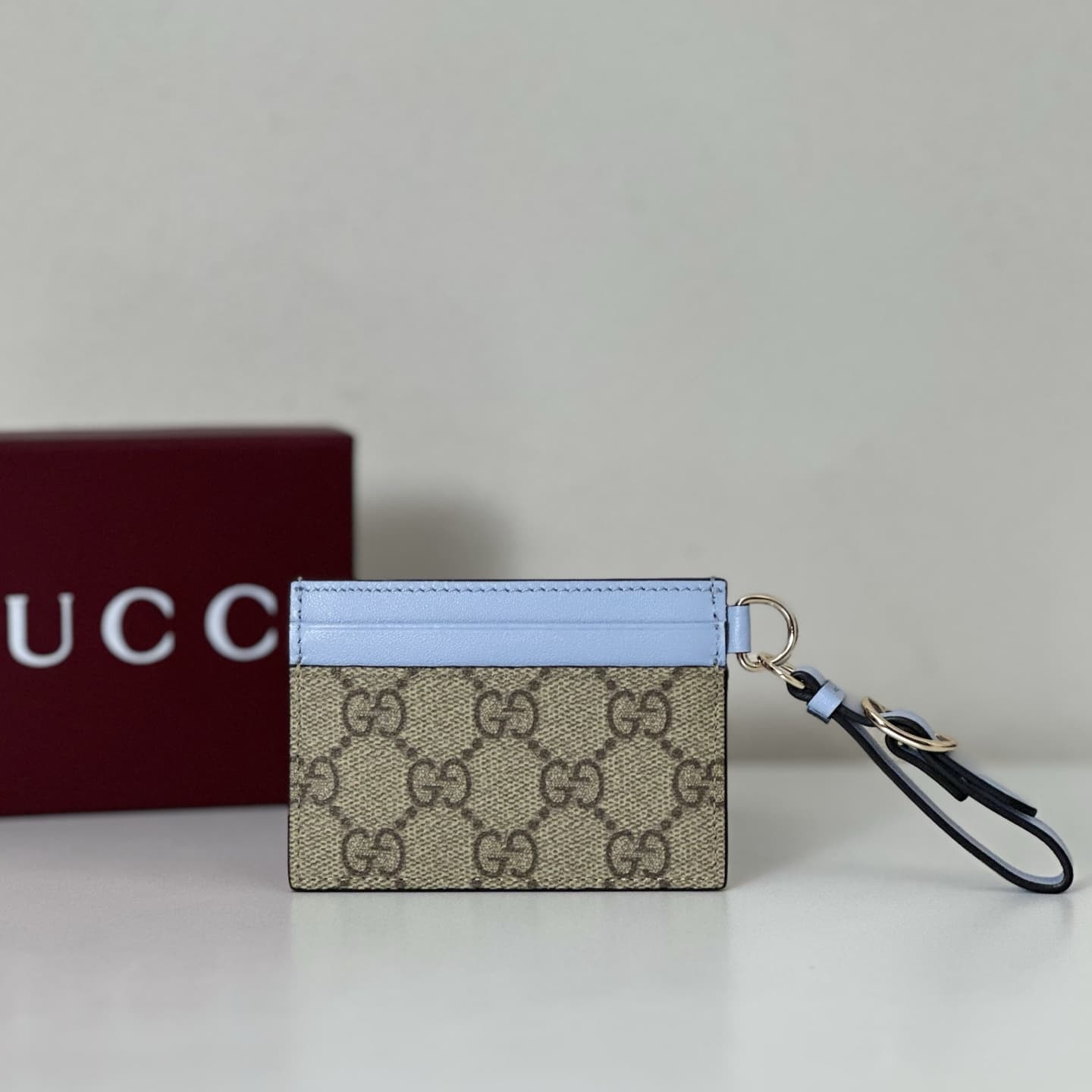 GG Emblem card case with strap 819121 High