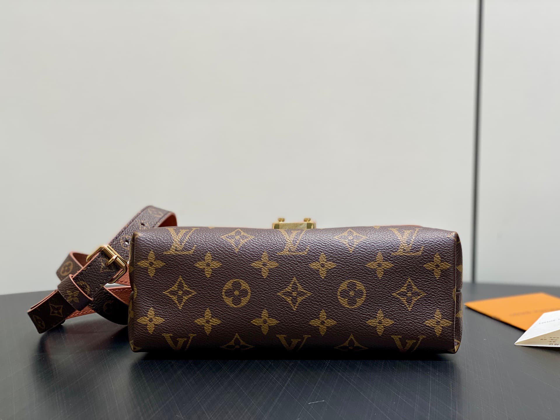 Louis Vuitton Madeleine BB Monogram Cognac Brown coated canvas M28288 High