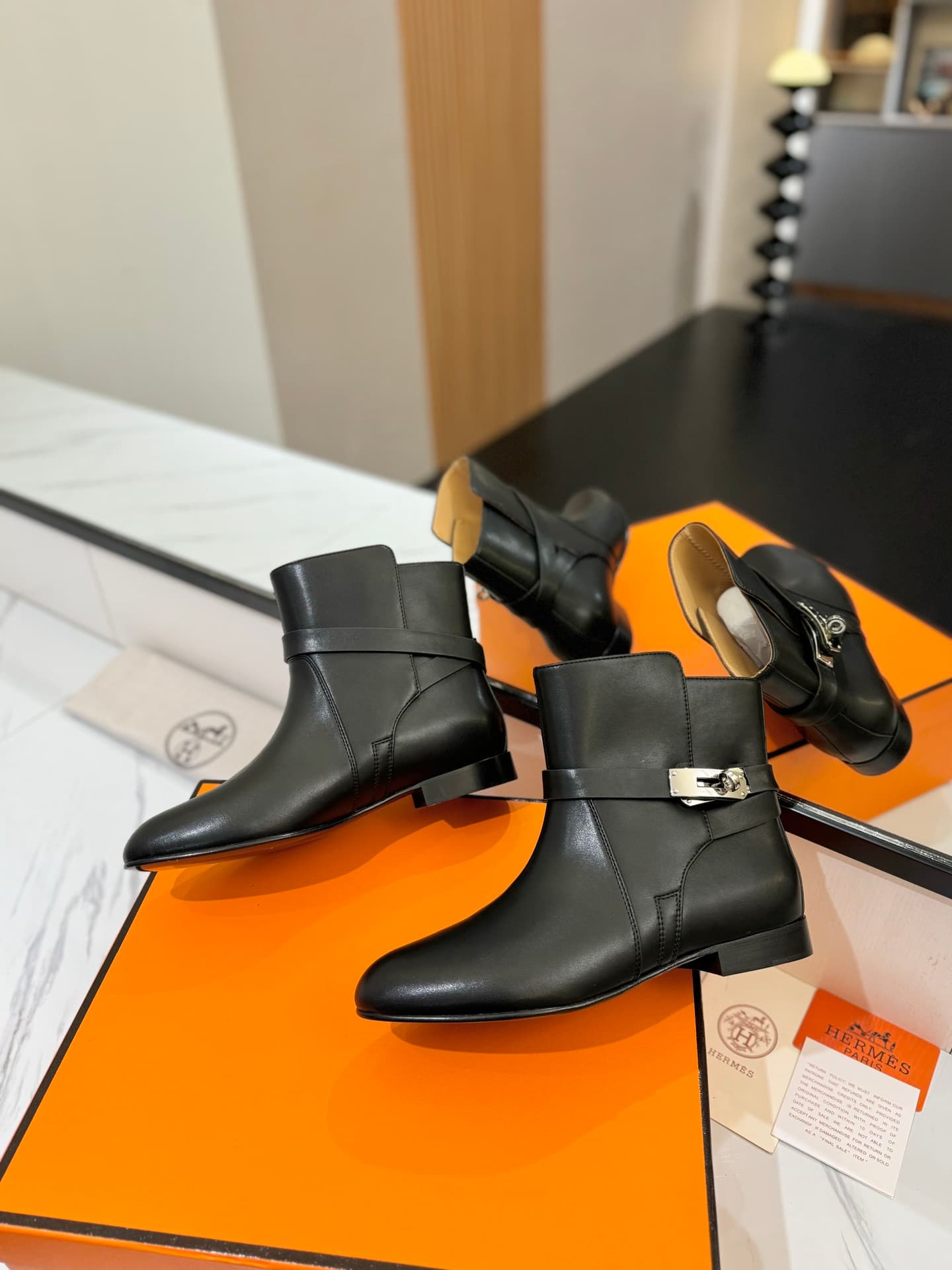 Hermes Kelly Jumping Boots Shoes Women