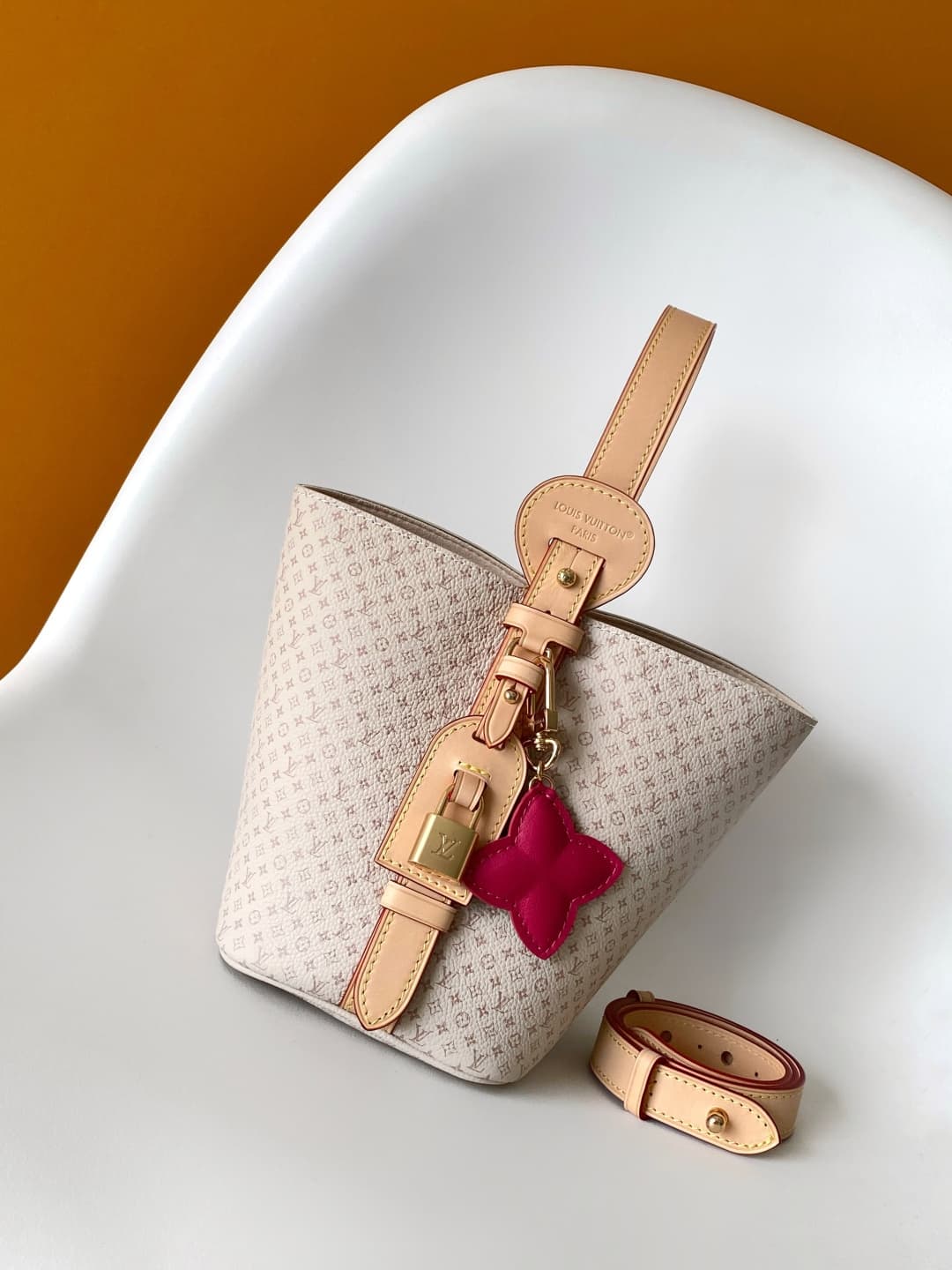 Louis Vuitton All In BB Dune/Sand Calfskin leather M15130 High