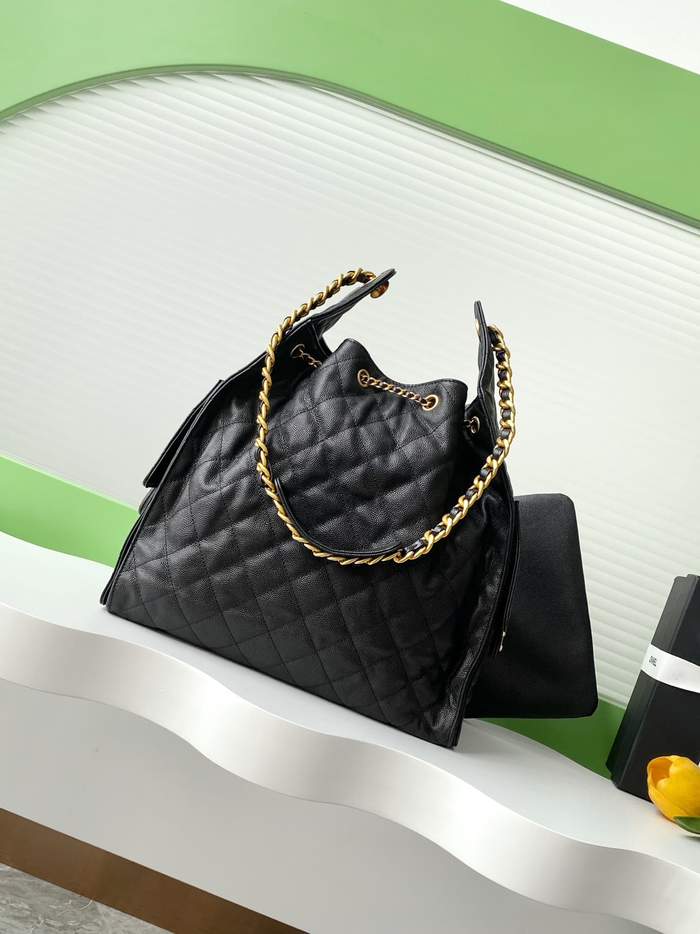 Chanel 25 Medium Hobo Medium handbag AS5311 Grained Calfskin & Gold-tone Metal Black A