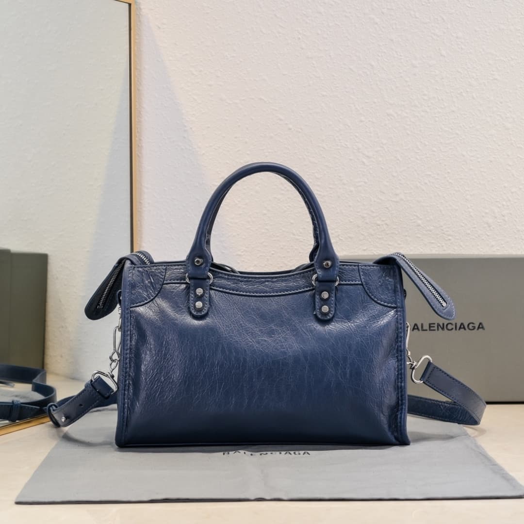 WOMEN'S LE CITY SMALL BAG Lambskin & Silver Metal High