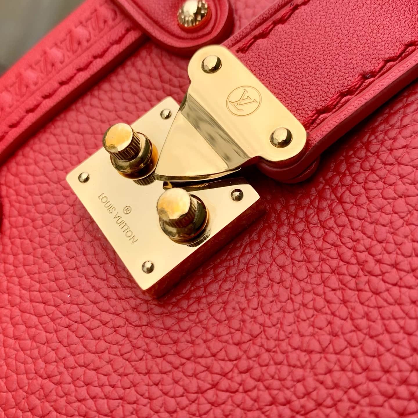 Louis Vuitton Side Trunk PM Sari Red Calf leather M28333 High